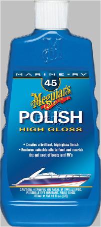 New MEGUIARS High Gloss Boat Polish 473ml - Service Interval M4516