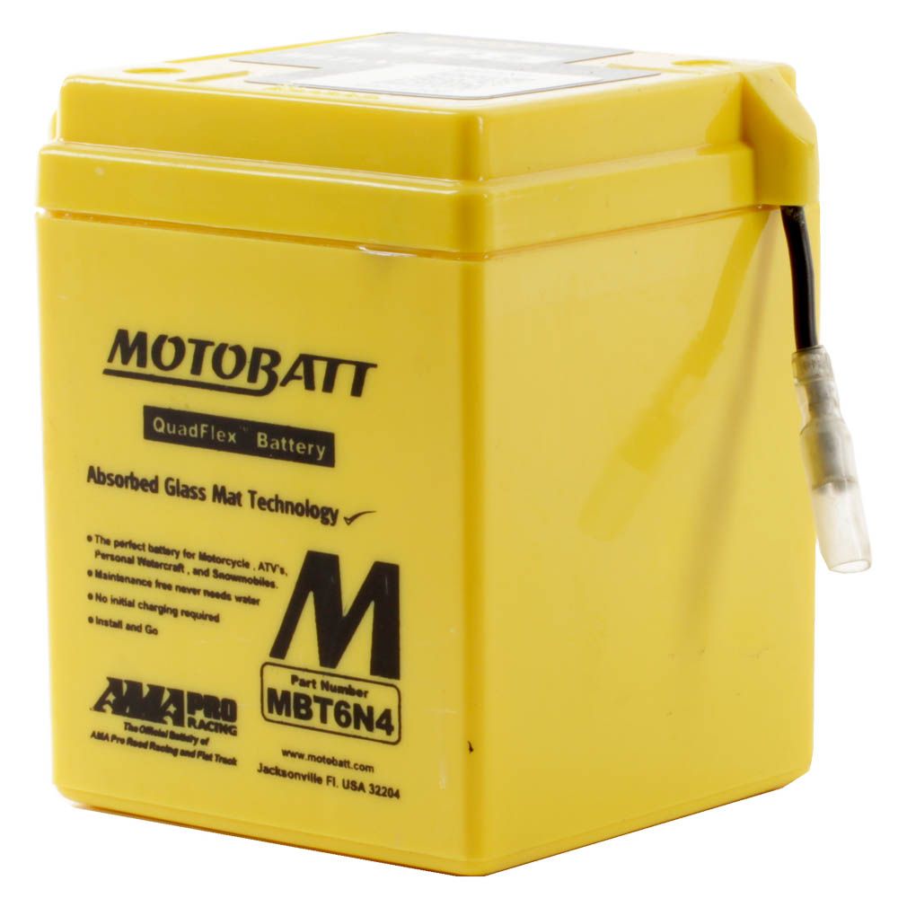 New MOTOBATT Quadflex AGM Battery #MBT6N4