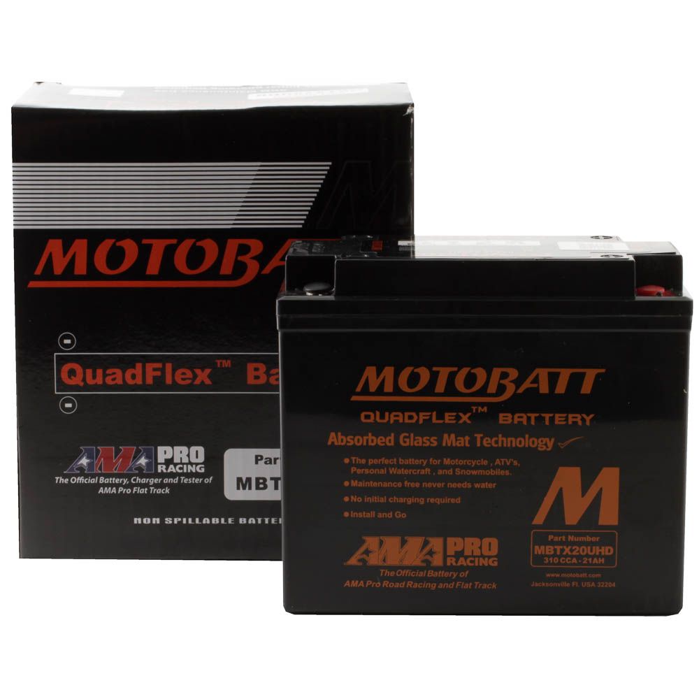 New MOTOBATT Quadflex AGM Battery #MBTX20UHD