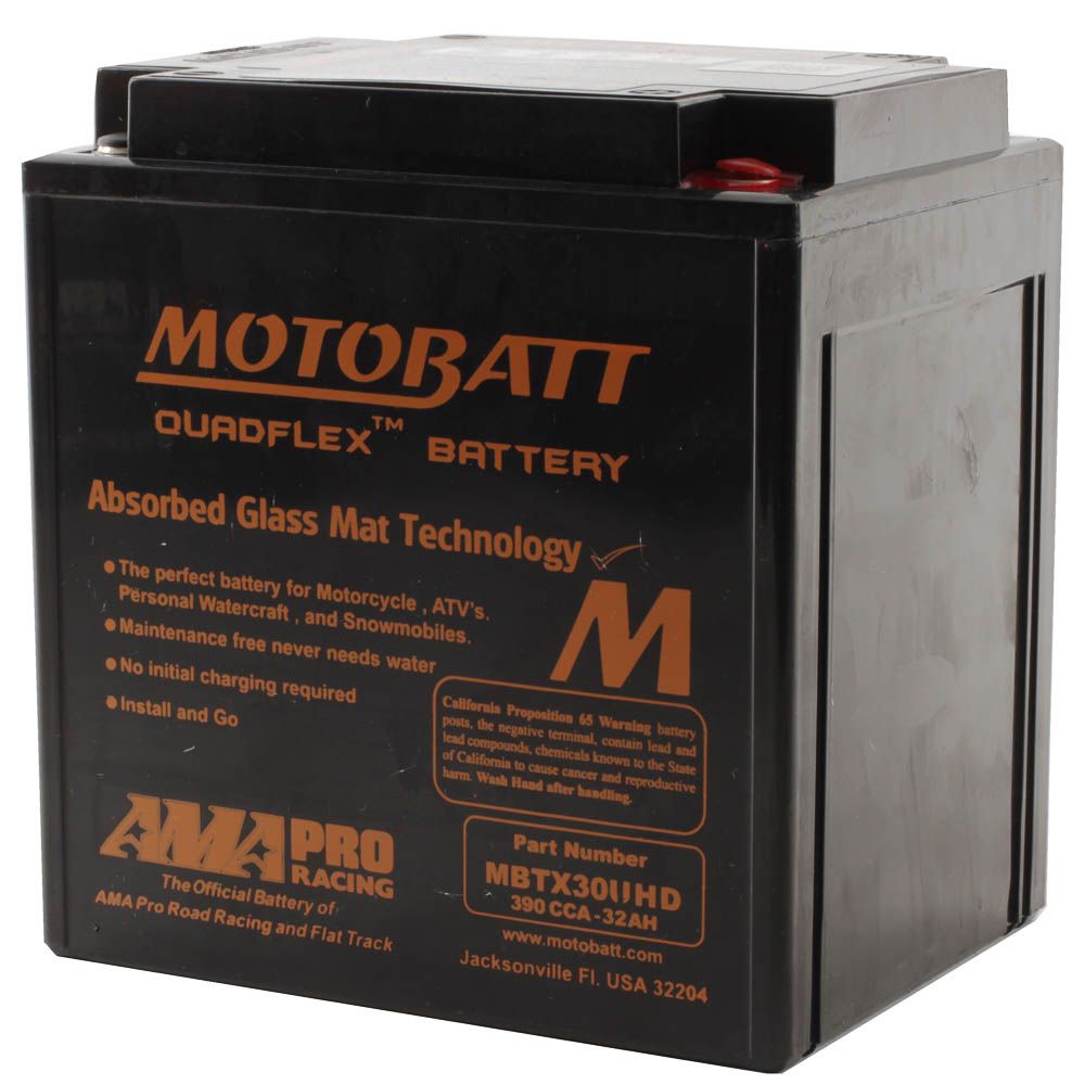 New MOTOBATT Quadflex AGM Battery #MBTX30UHD