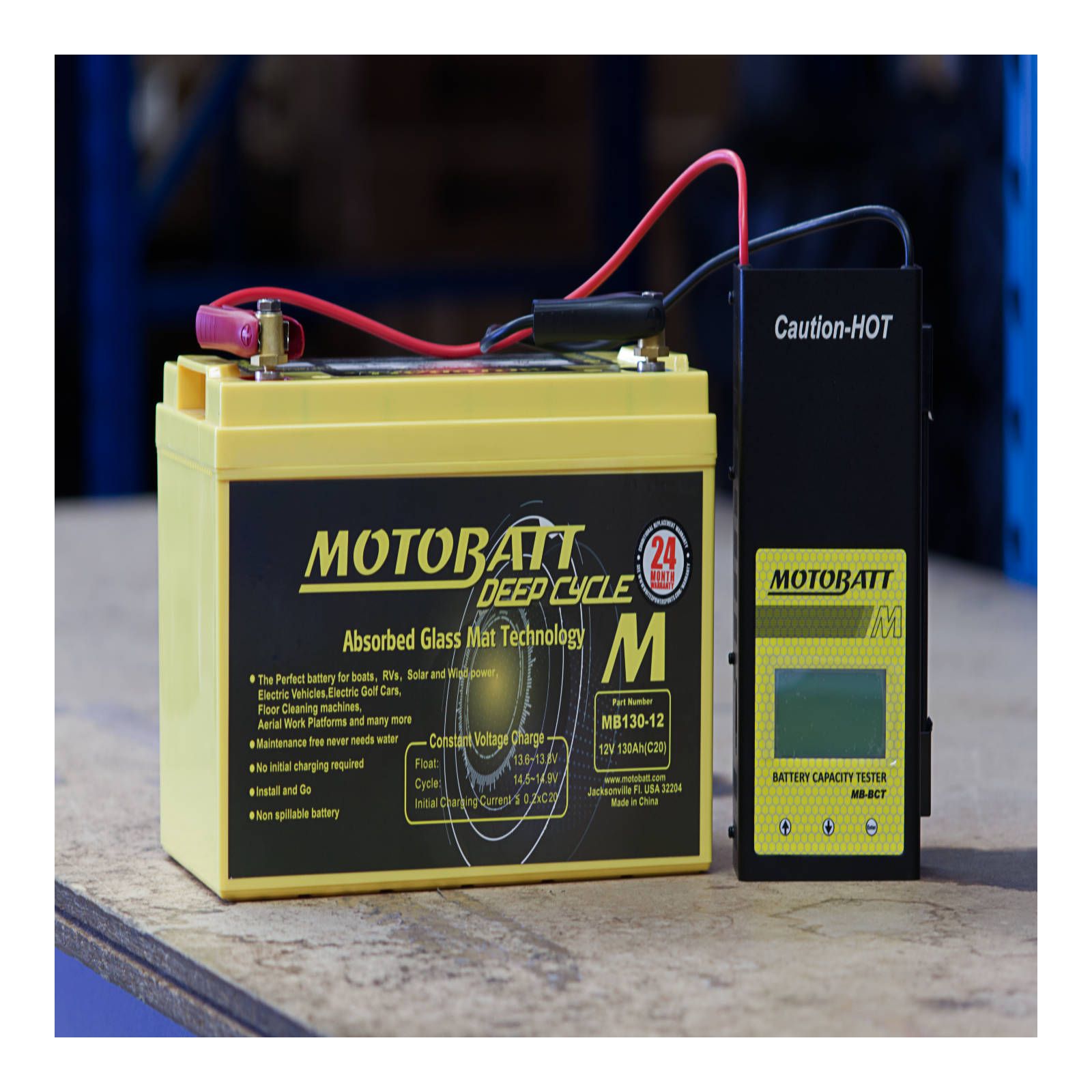 New MOTOBATT Battery Capacity Tester #MBZTBCT