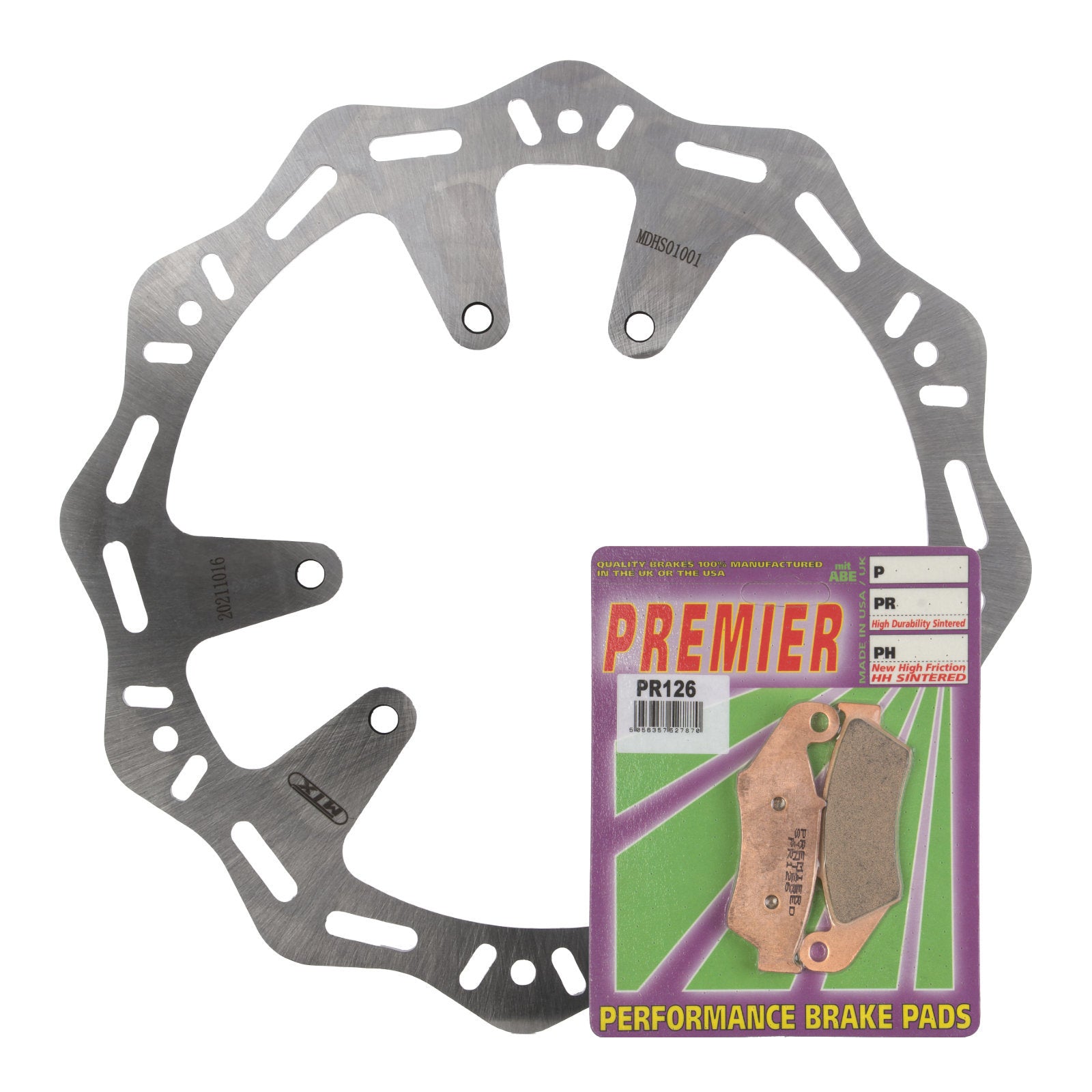 New MTX Hornet Brake Disc & Premier Pad - Front Kit For Honda #MDHKF01001 | Australian Moto Spares