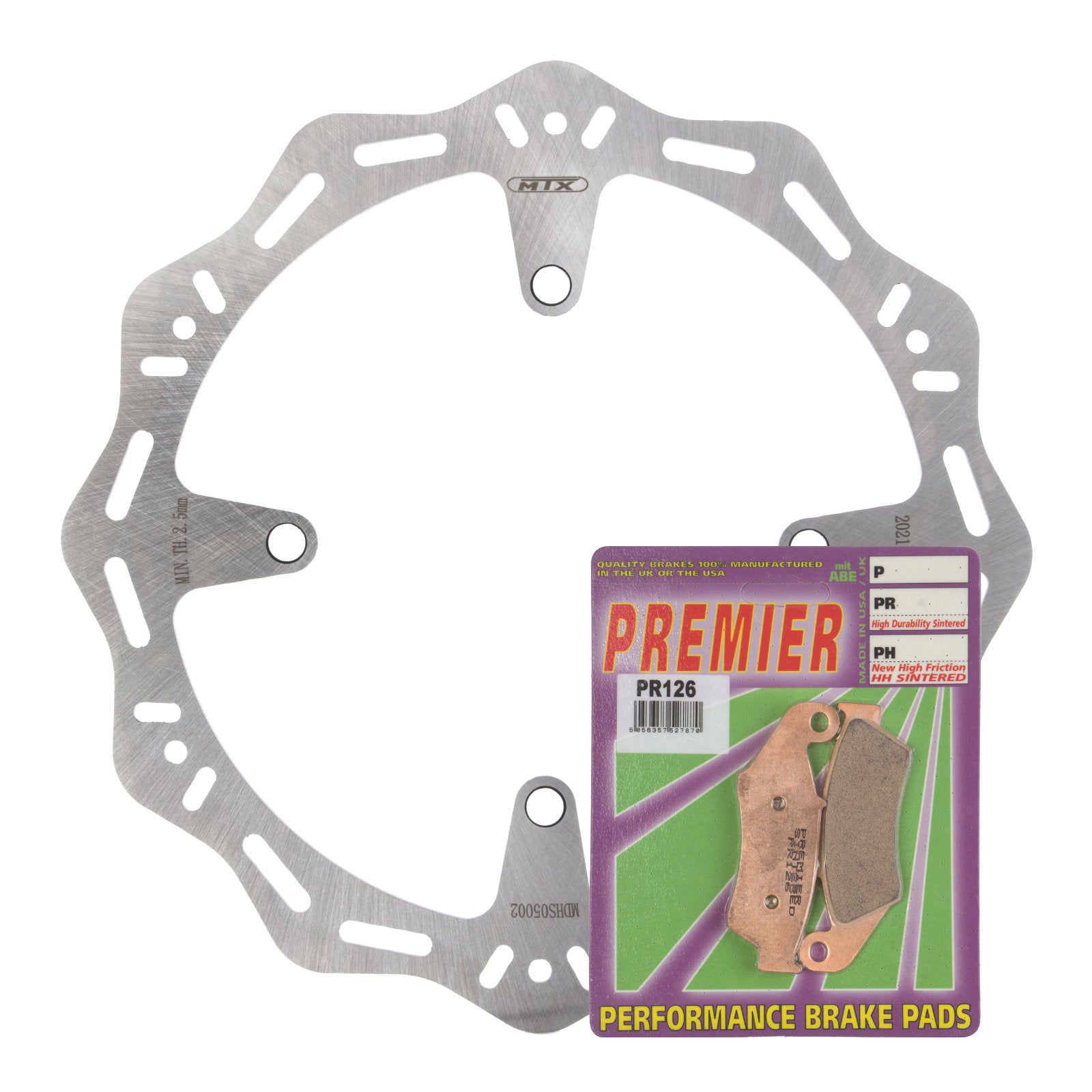 New MTX Hornet Brake Disc & Premier Pad - Front Kit For Suzuki #MDHKF05001 | Australian Moto Spares