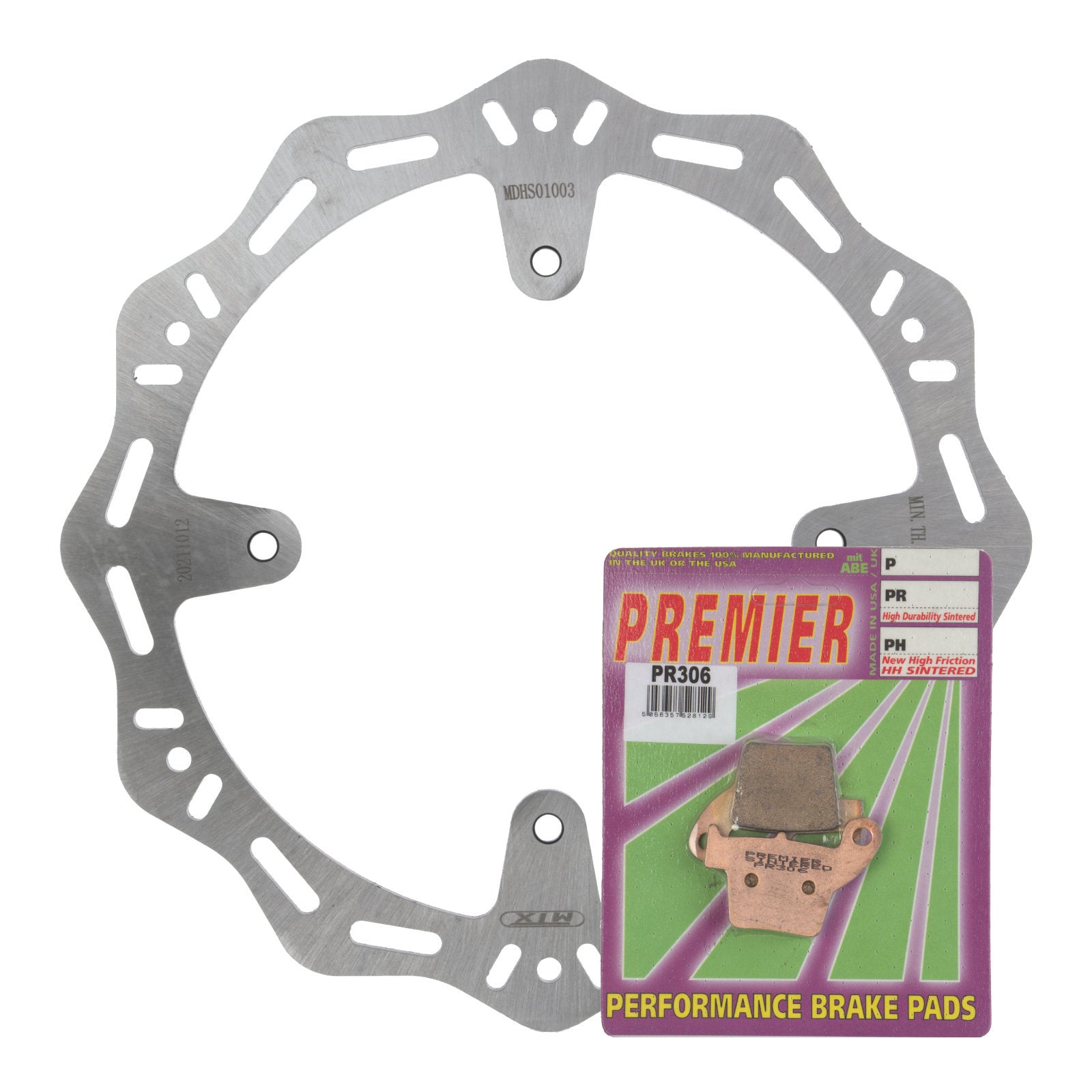 New MTX Hornet Brake Disc & Premier Pad - Rear Kit For Honda #MDHKR01003 | Australian Moto Spares