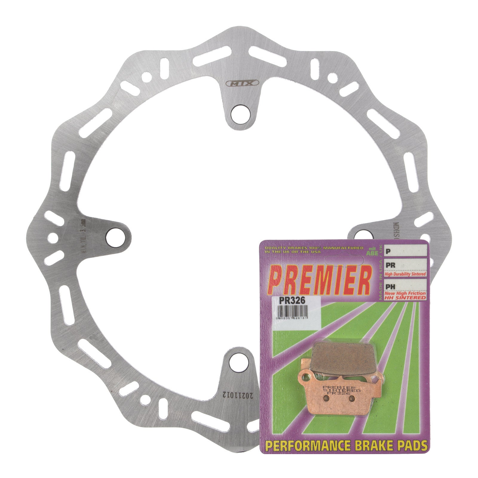 New MTX Hornet Brake Disc & Premier Pad - Rear Kit For Suzuki #MDHKR05002 | Australian Moto Spares