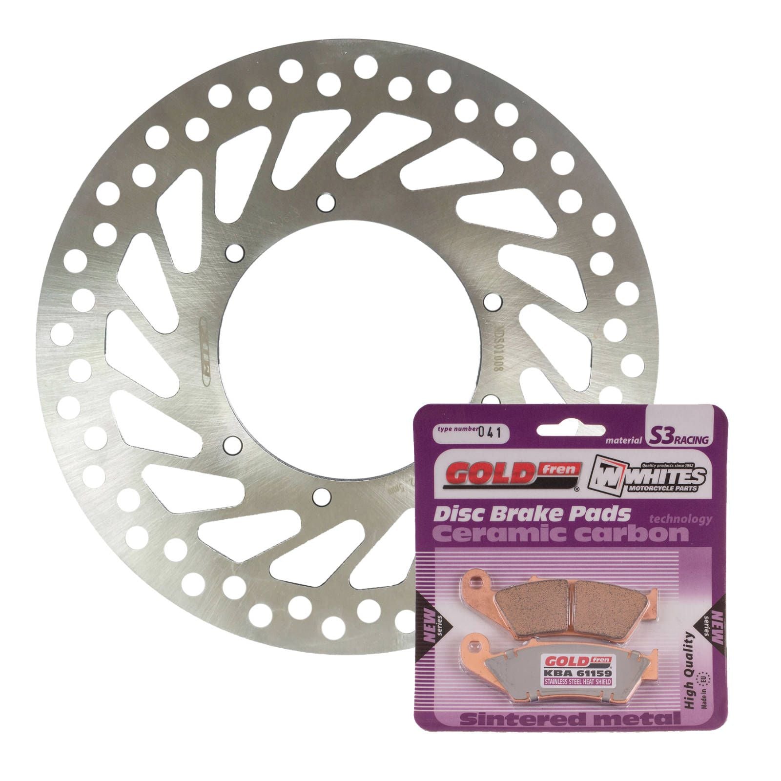 New MTX Brake Disc & Pad Kit - Front For Honda CRF250R 2004-2014 #MDKF01001