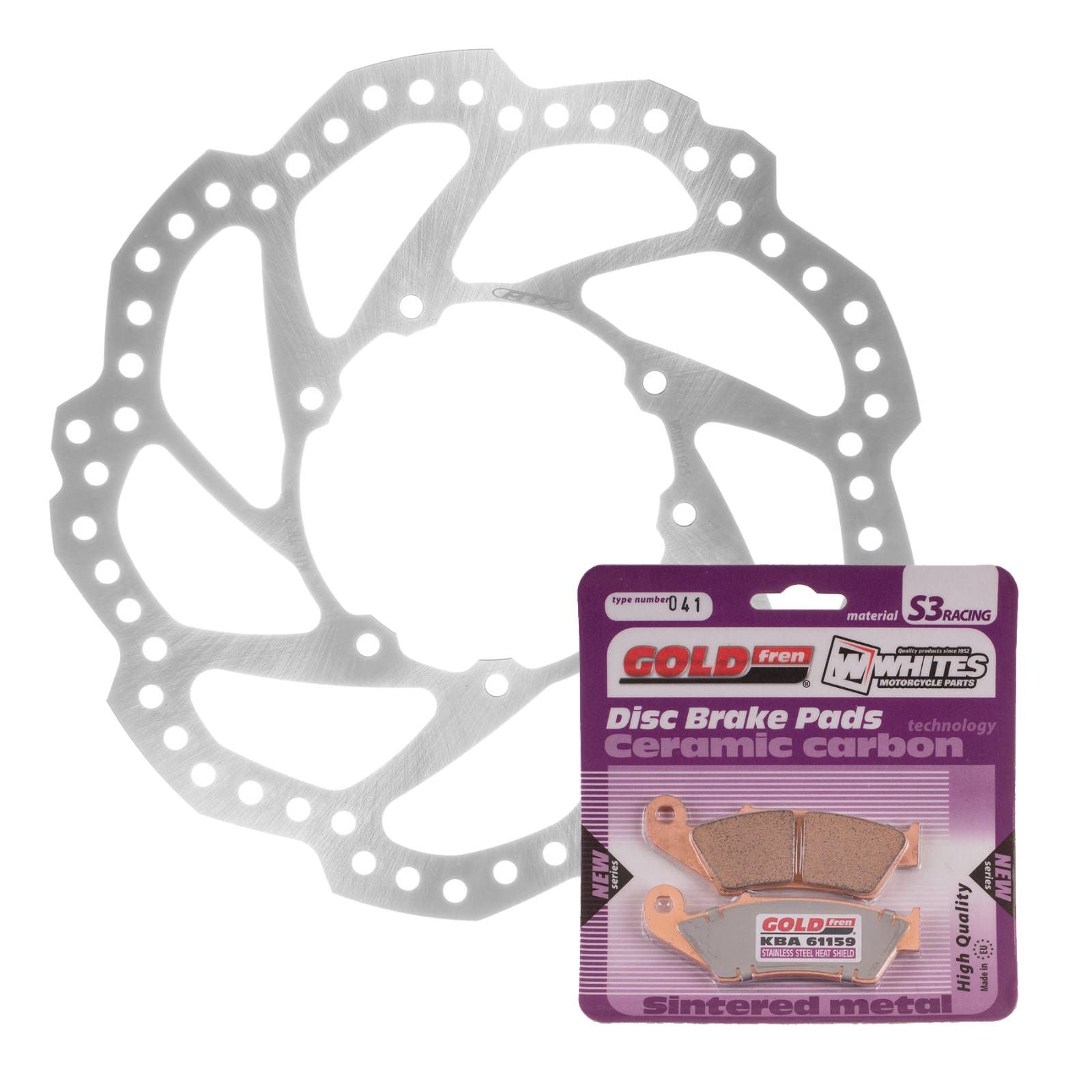 MTX Brake Disc & Pad Kit - Front For Honda CRF250R 2015-2020 - WAVE #MDKF01003