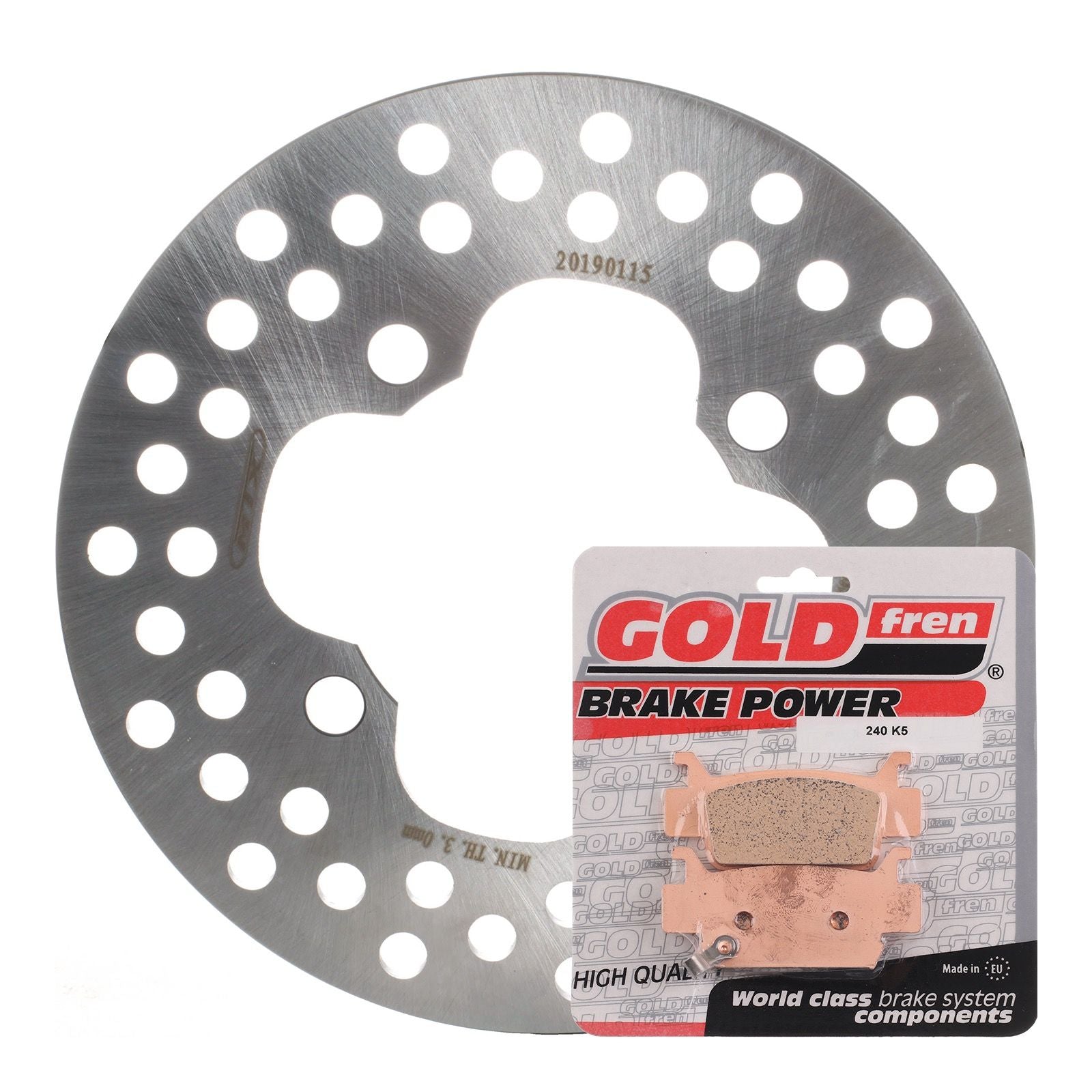 New MTX Brake Disc & Pad Kit - Front For Honda TRX500FM 2005-2011 #MDKF01010