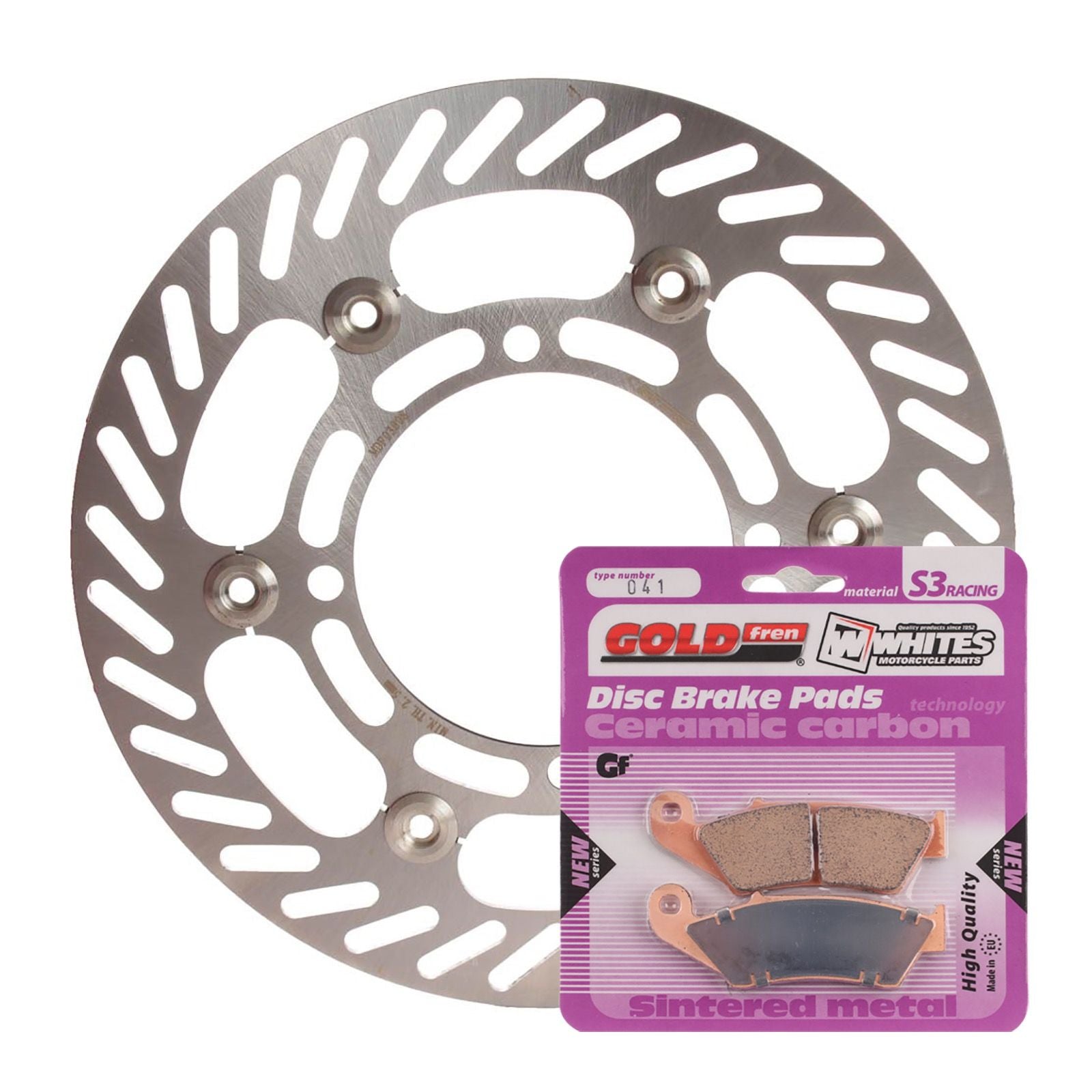 New MTX Brake Disc & Pad Kit - Front For Kawasaki KX250F 2004-2005 #MDKF03001