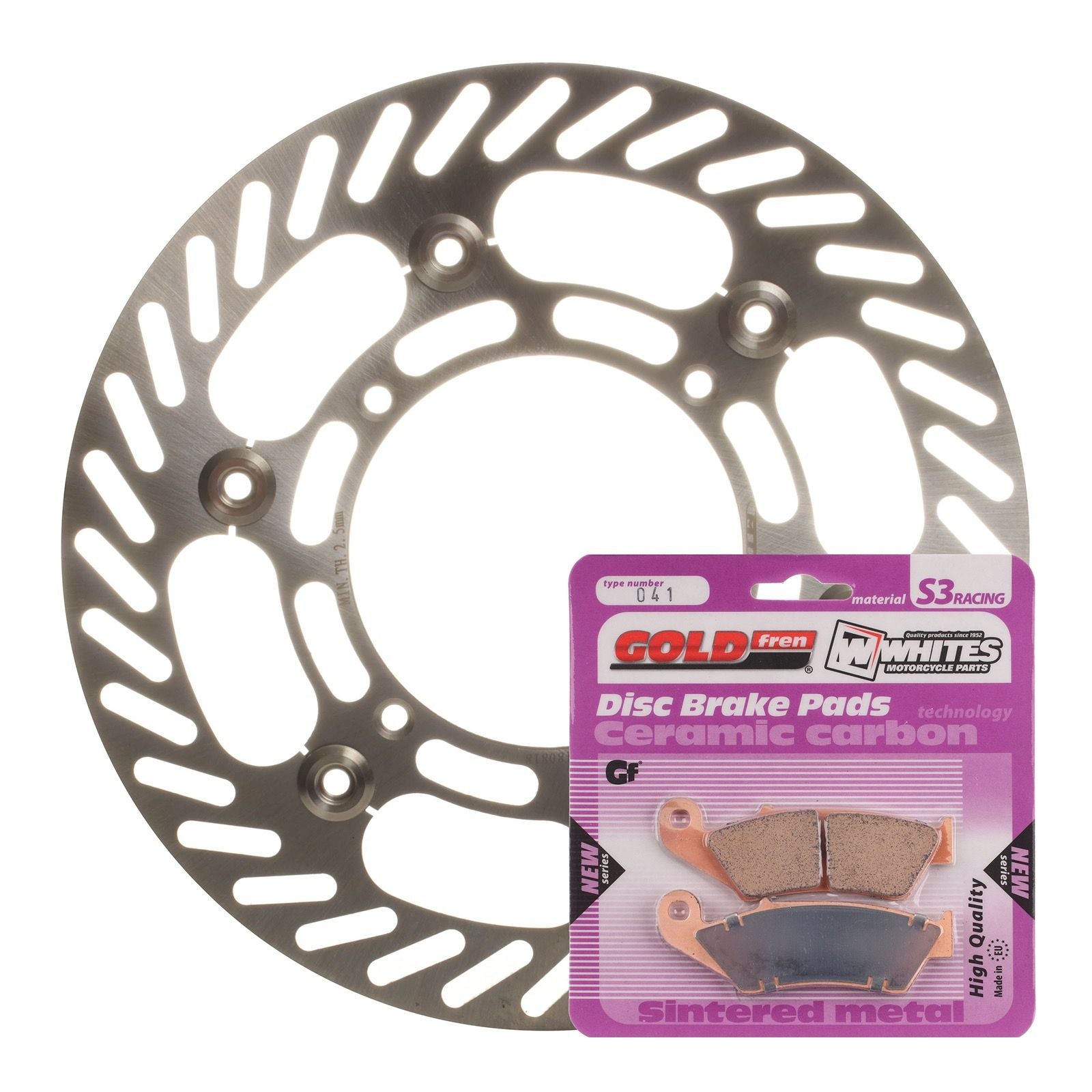 New MTX Brake Disc & Pad Kit - Front For Kawasaki KX250F 2004-2005 #MDKF03002