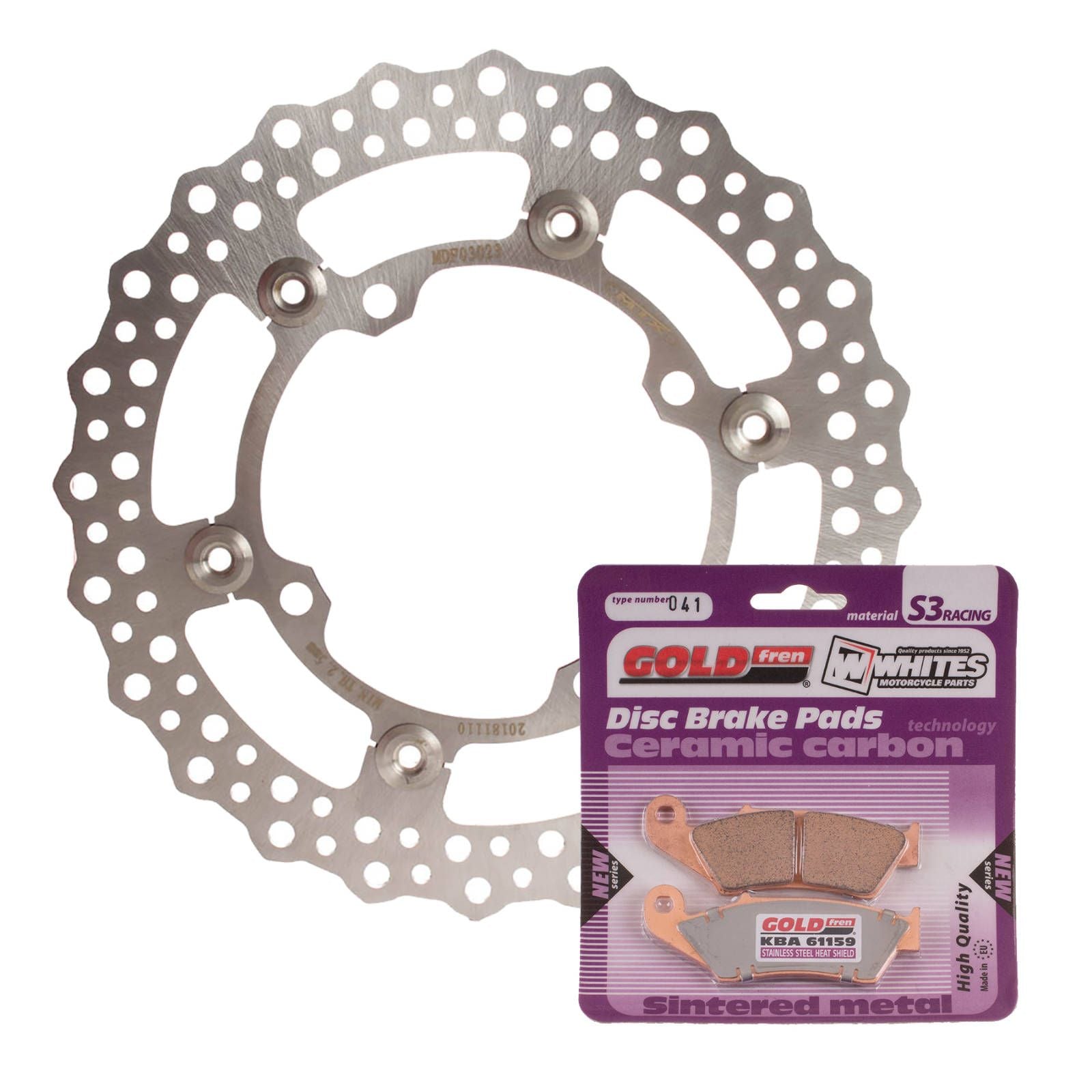 MTX Brake Disc & Pad Kit - Front For Kawasaki KX250F 2006-2014 - WAVE #MDKF03003