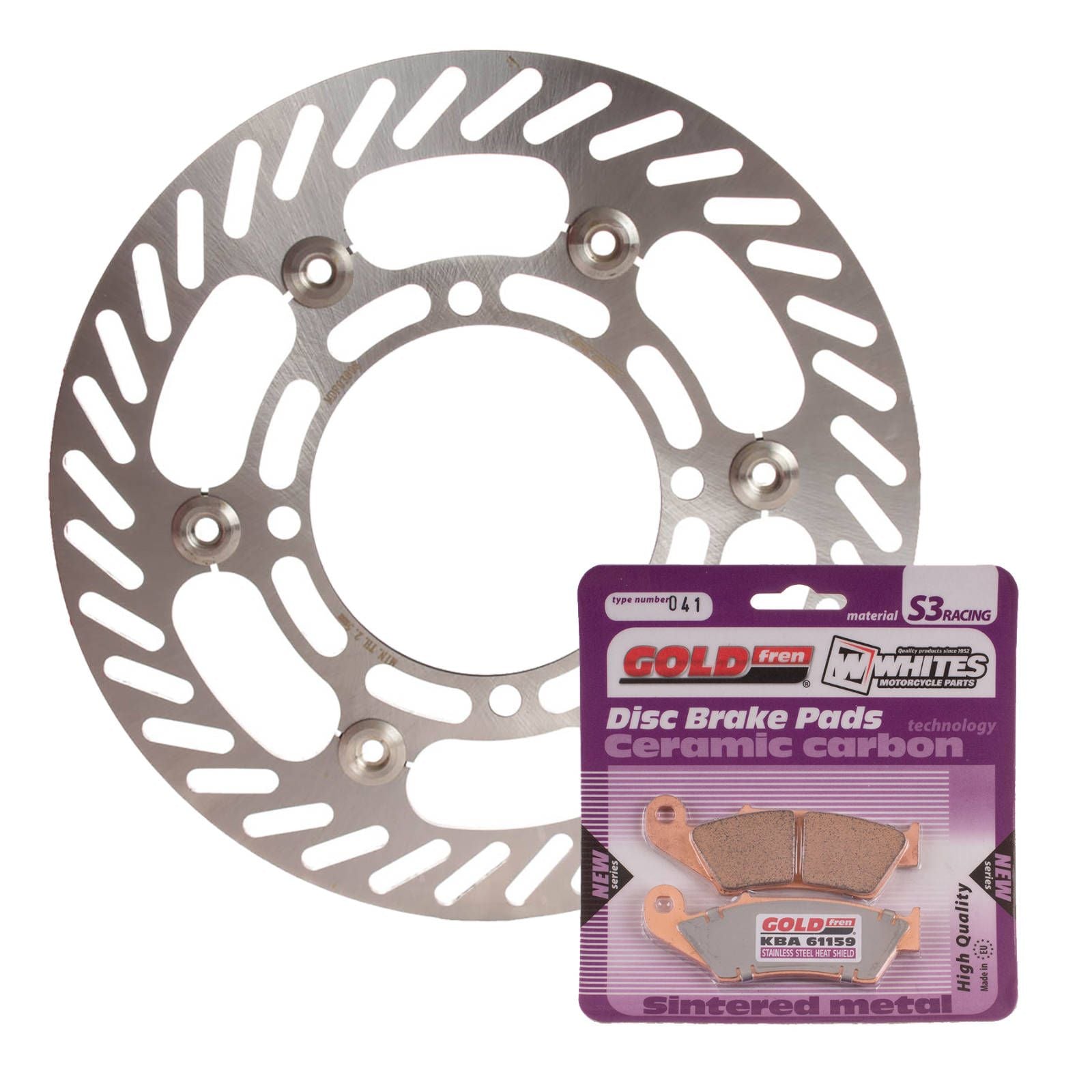 New MTX Brake Disc & Pad Kit - Front For Suzuki RMZ250 2004-2006 #MDKF05001