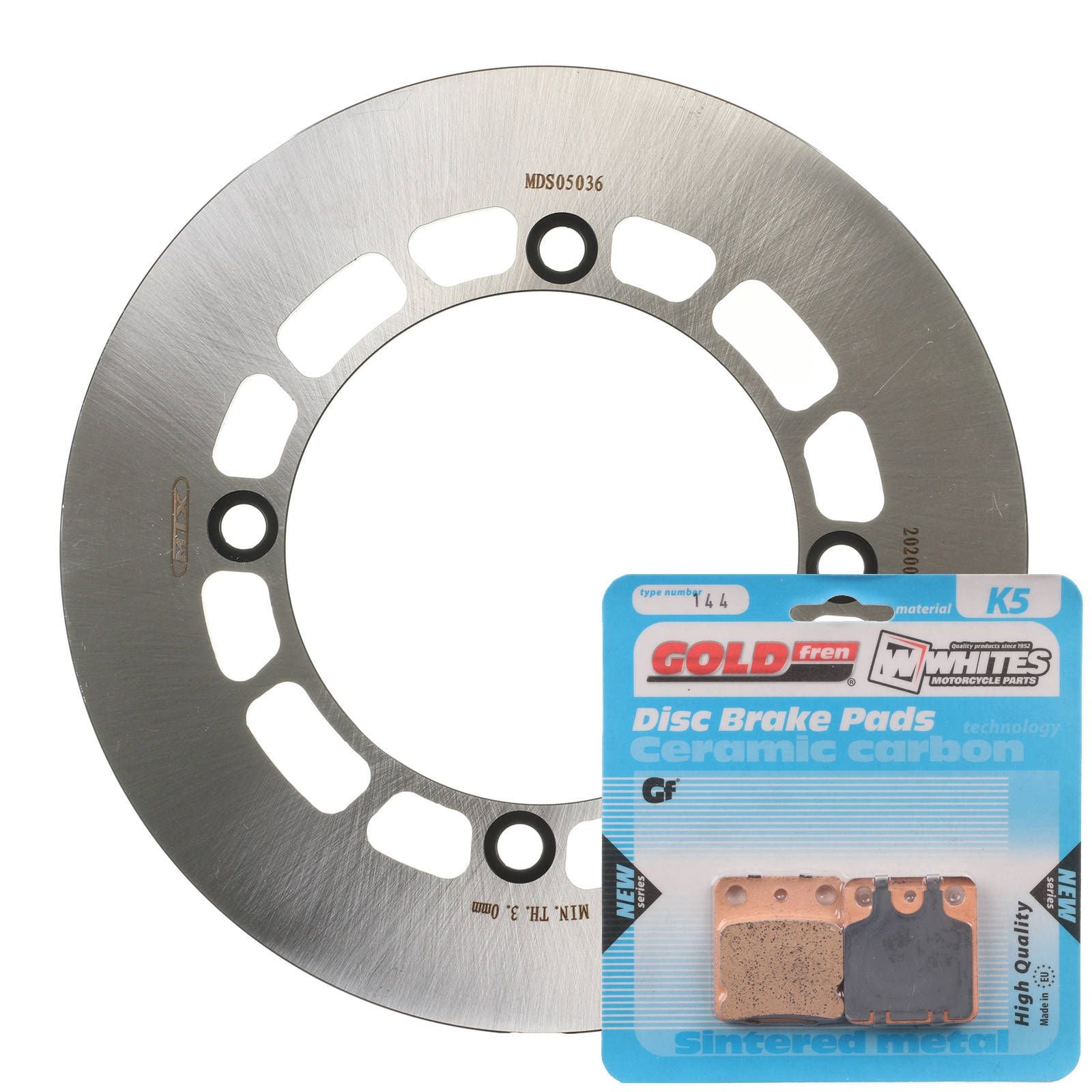 MTX Brake Disc & Pad Kit - Front For Suzuki DR200SE Trojan 1995-2020 #MDKF05008