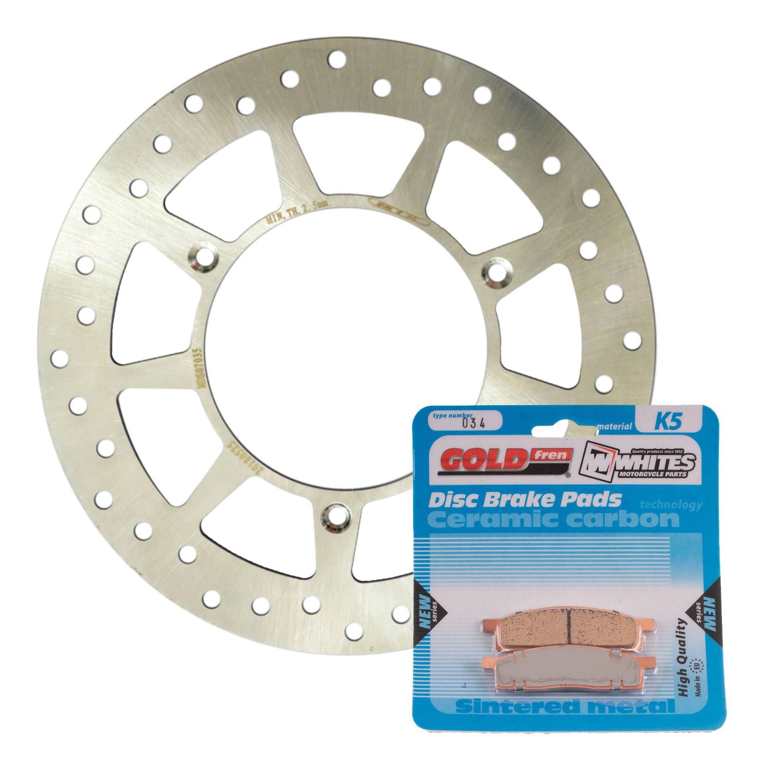 New MTX Brake Disc & Pad Kit - Front For Yamaha YZ85 / LW 2002-2020 #MDKF07001
