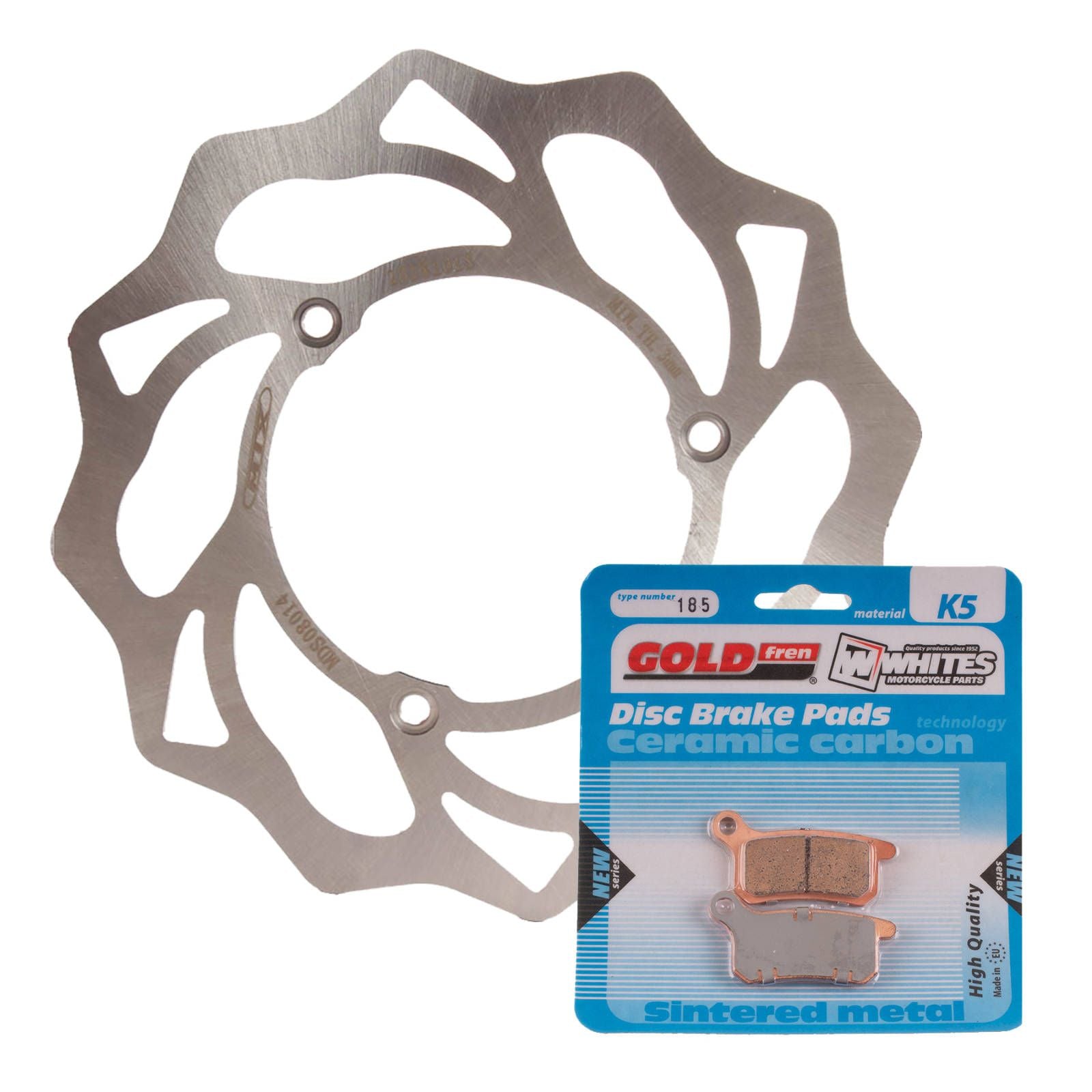 New MTX Brake Disc & Pad Kit - Front For KTM 85 SX 2003 - WAVE #MDKF08001