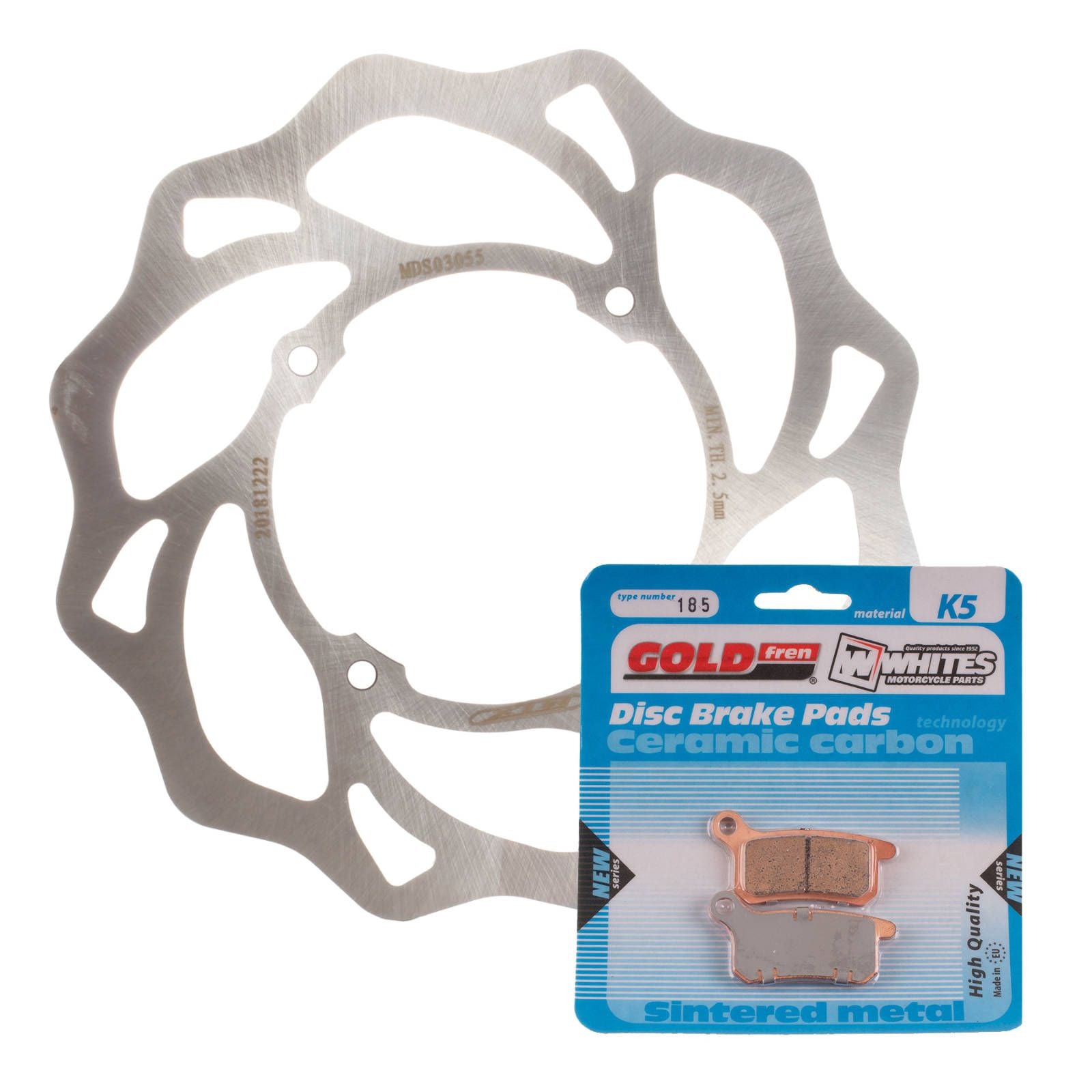 New MTX Brake Disc & Pad Kit - Front For KTM 85 SX 2004-2011 - WAVE #MDKF08002