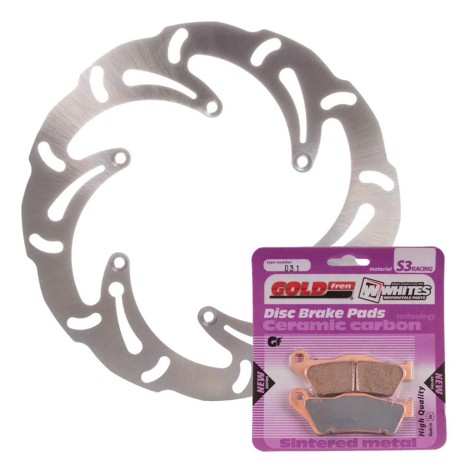 MTX Brake Disc & Pad Kit - Front For KTM 250 SX-F 2005-2006 - WAVE #MDKF08004