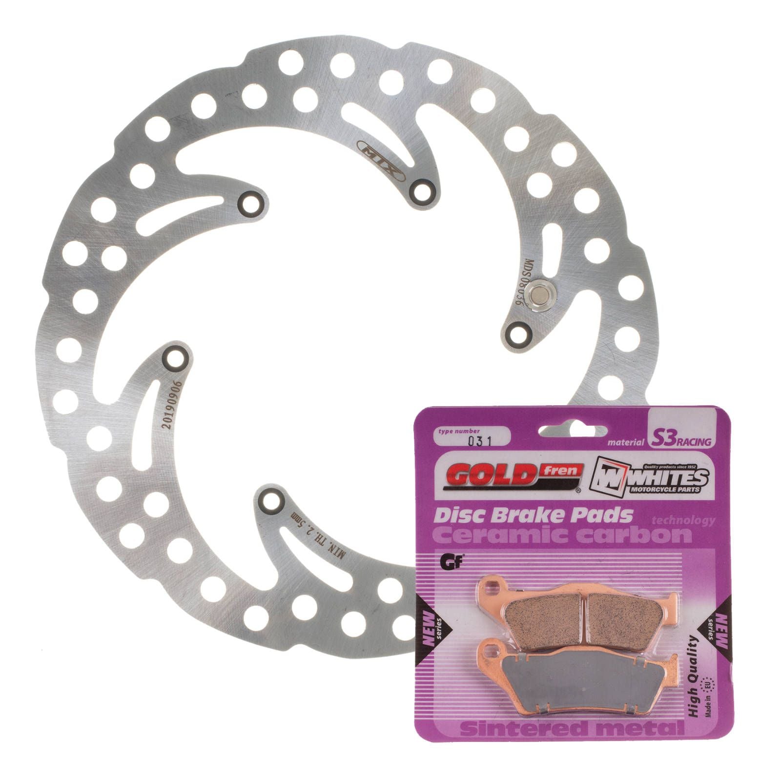 MTX Brake Disc & Pad Kit - Front For KTM 250 SX-F 2005-2006 - WAVE #MDKF08005