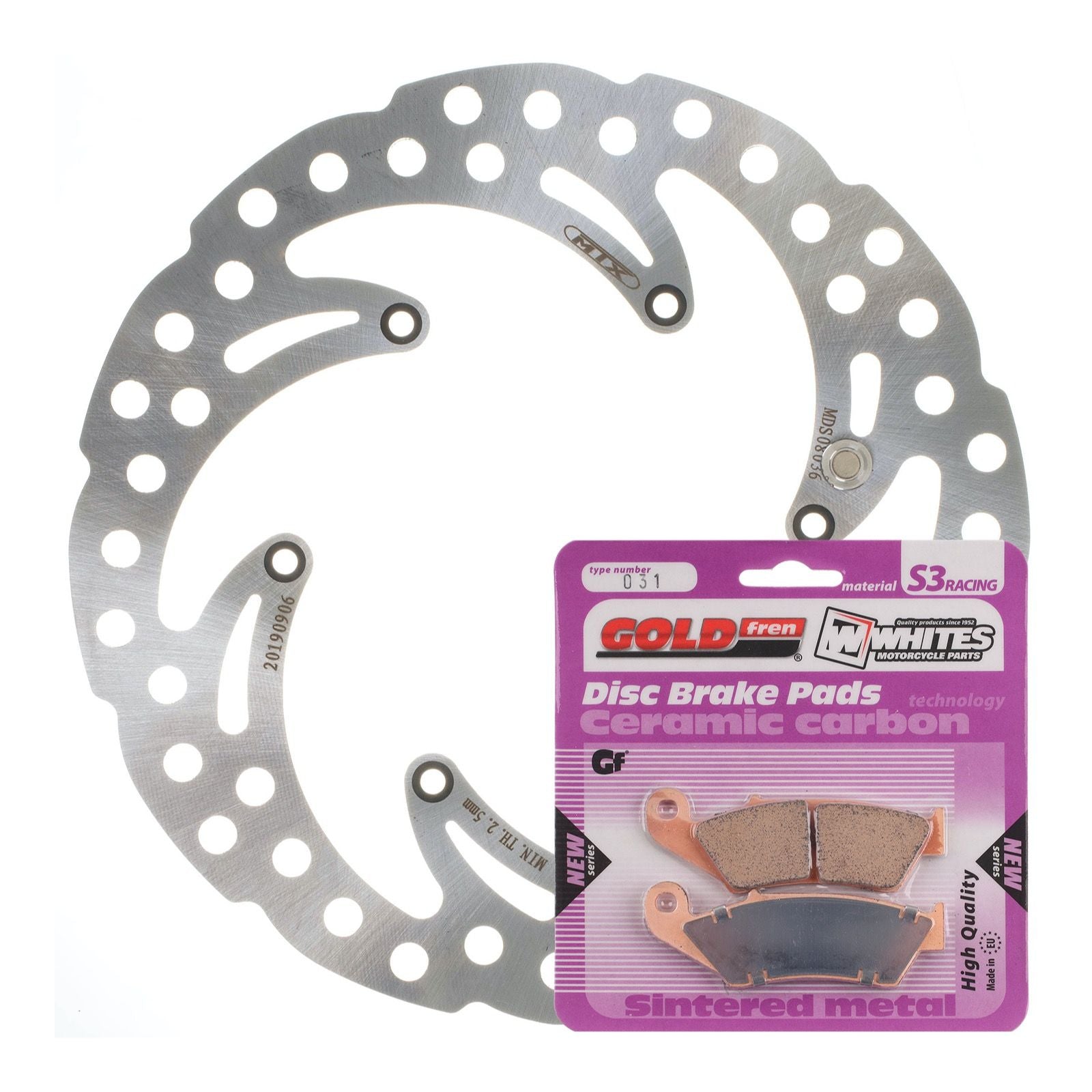 New MTX Brake Disc & Pad Kit - Front For KTM 300 EXC 1998-2003 - WAVE #MDKF08010