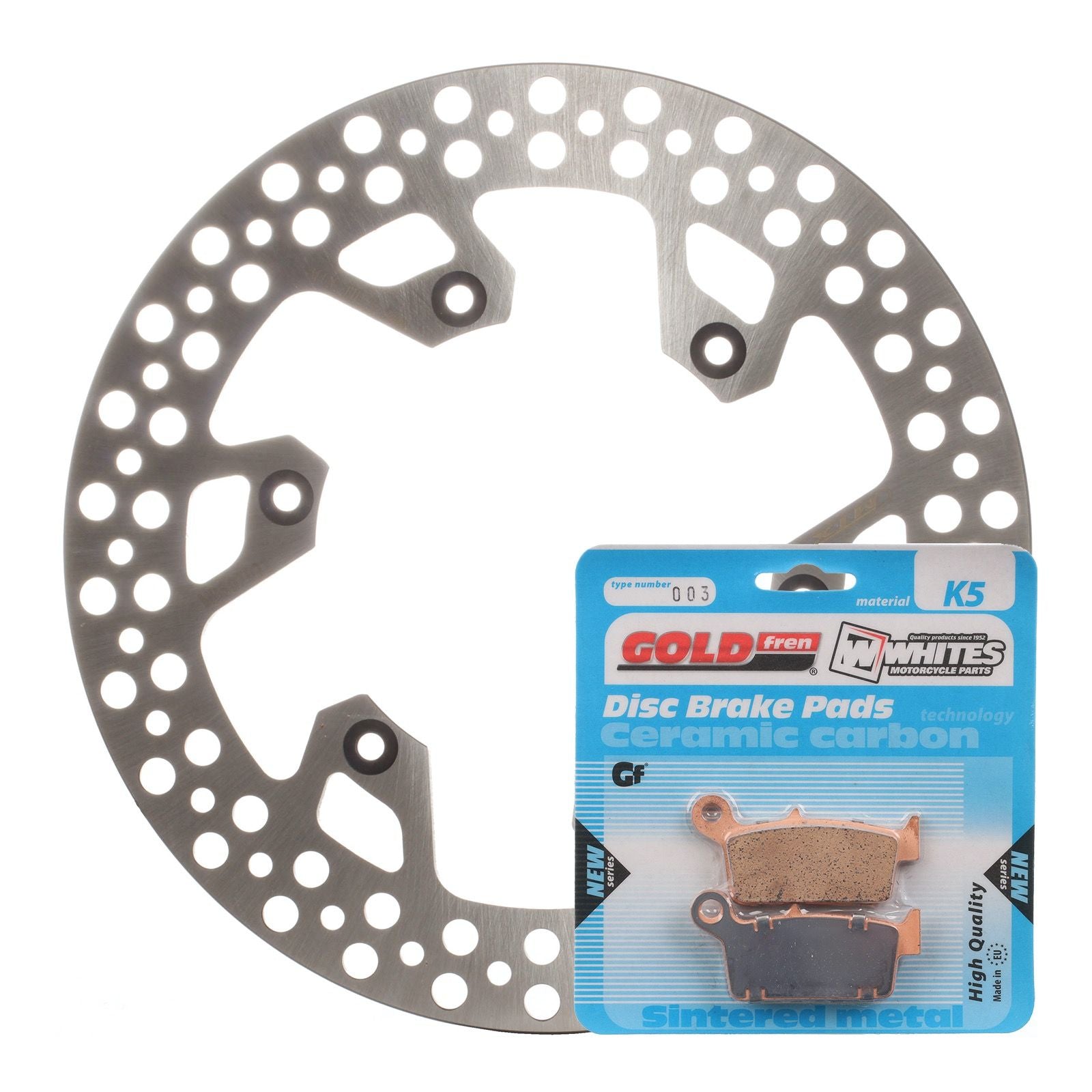 New MTX Brake Disc & Pad Kit - Rear For Yamaha WR250F 2002 #MDKR07015