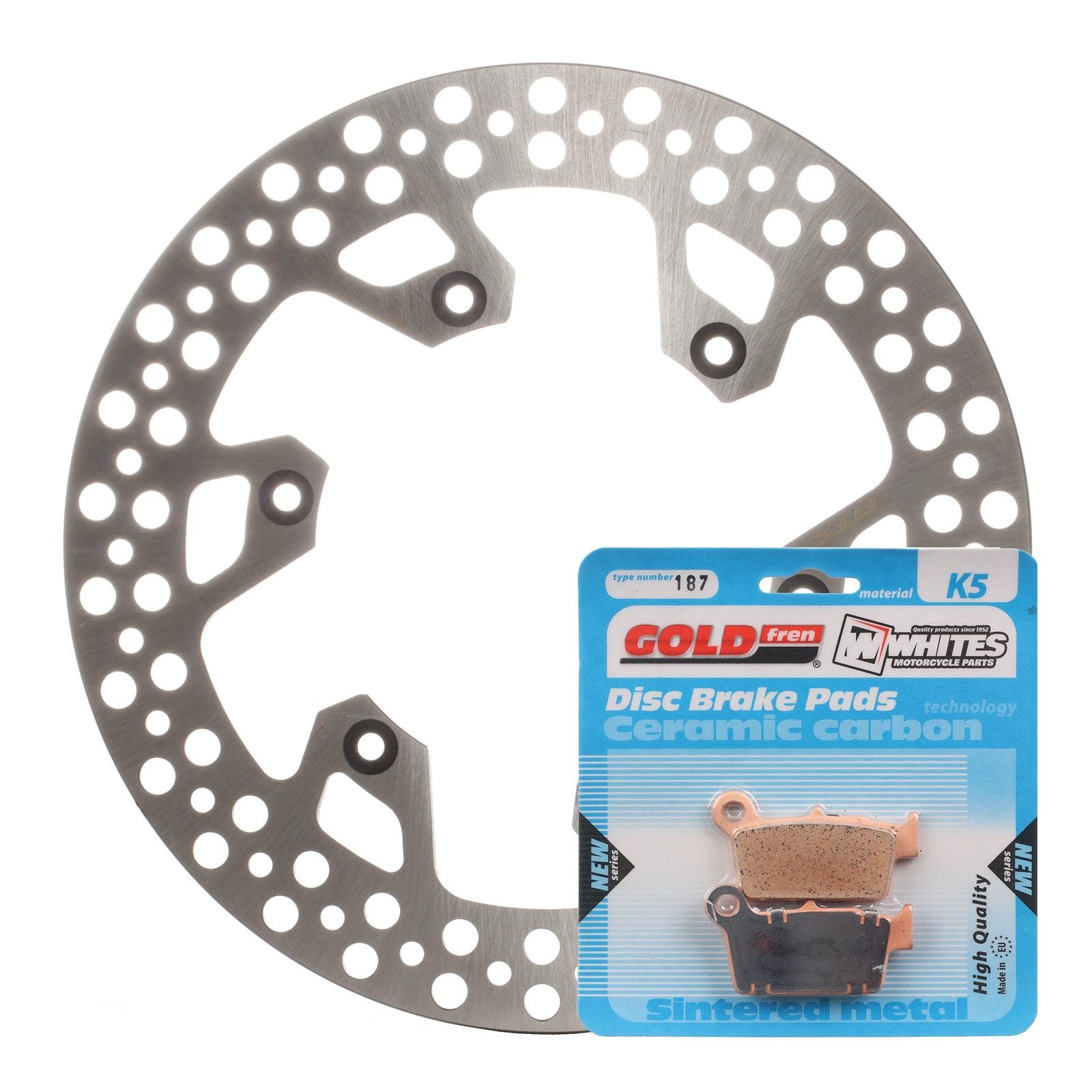 New MTX Brake Disc & Pad Kit - Rear For Yamaha WR250F 2003-2019 #MDKR07018