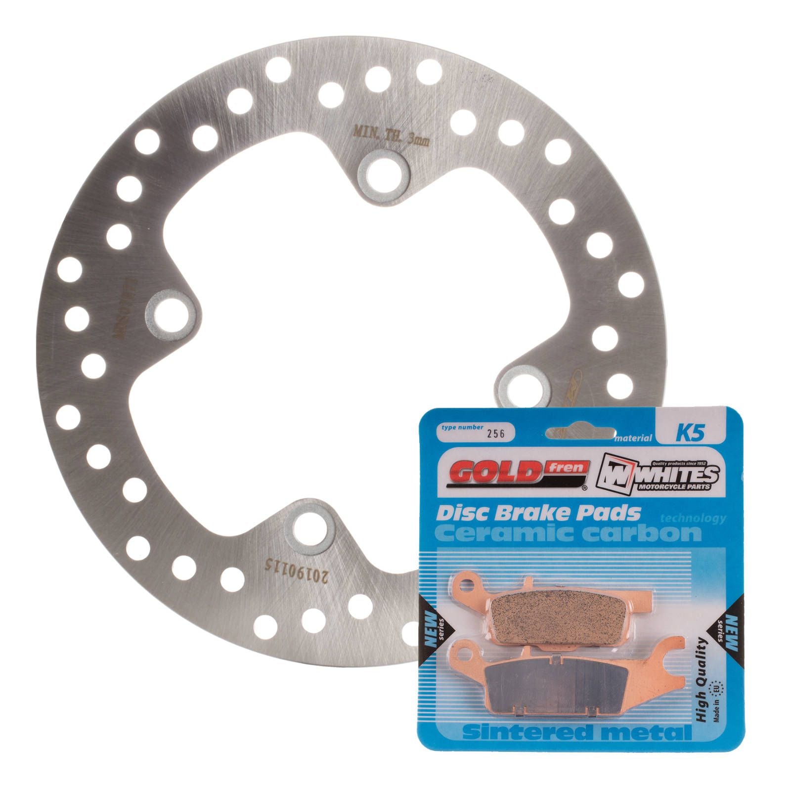 New MTX Brake Disc & Pad Kit - Rear For Yamaha YFM700FA 2007-2013 #MDKR07027R