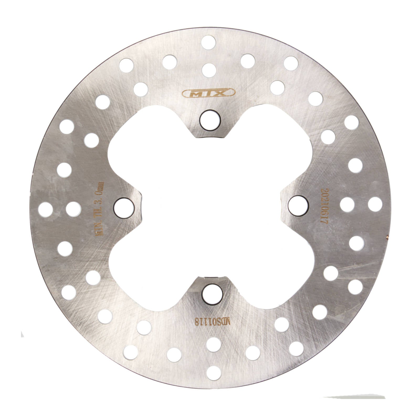 New MTX Brake Disc Rotor Solid Type - Front #MDS01118 | Australian Moto Spares