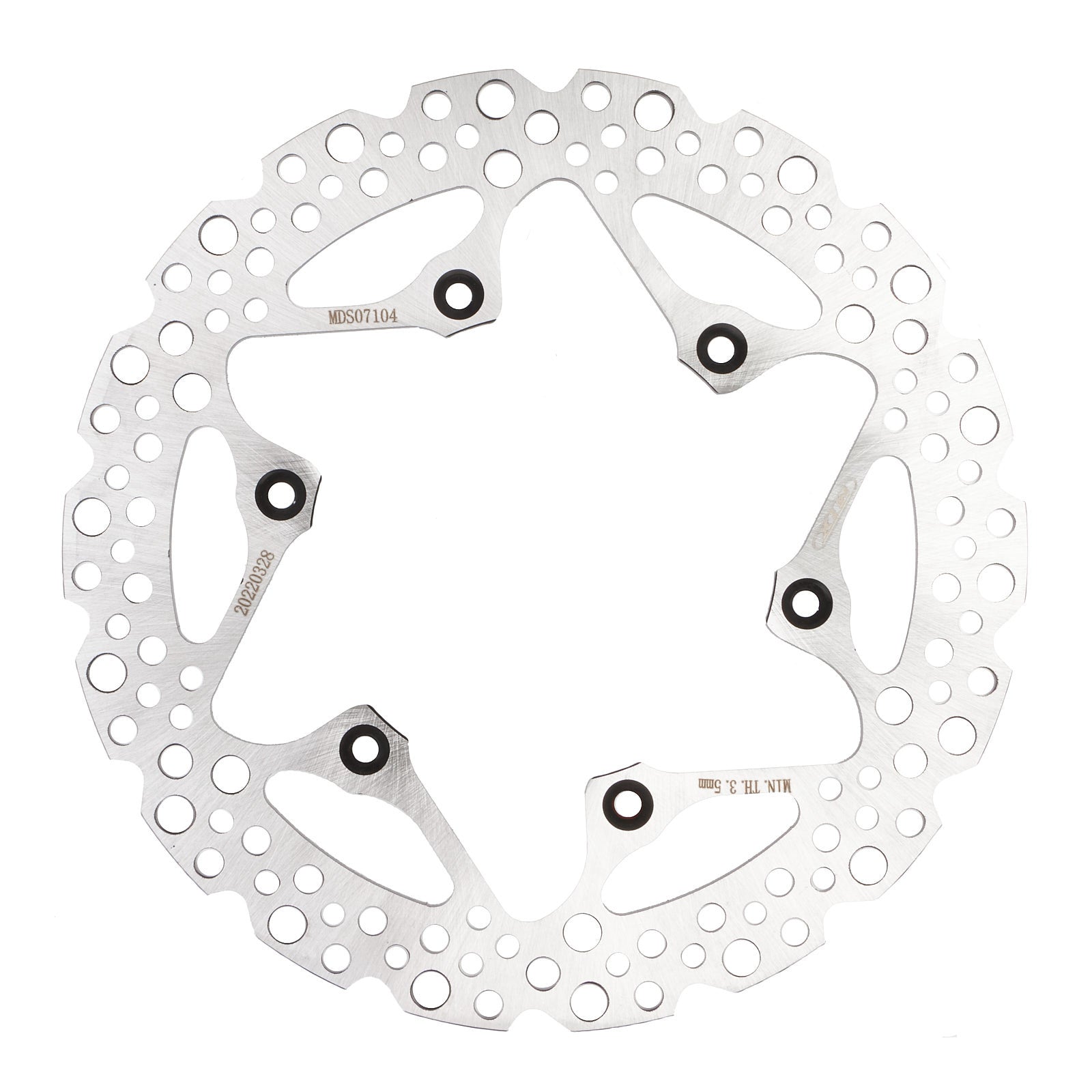 New MTX Brake Disc Rotor Solid Type - Rear #MDS07104 | Australian Moto Spares