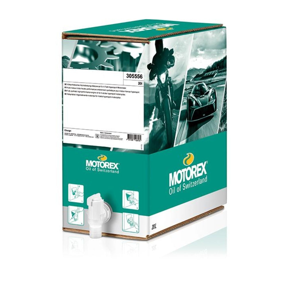 New MOTOREX 4 Stroke Oil Formula 4T 15W50 - 20 Litre Bag in a Box MF4T155020