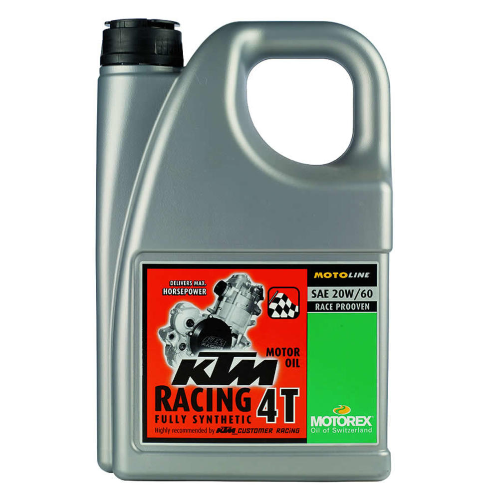 New MOTOREX 4 Stroke Oil KTM Racing 4T 20W60 - 4 Litre MKTM20604