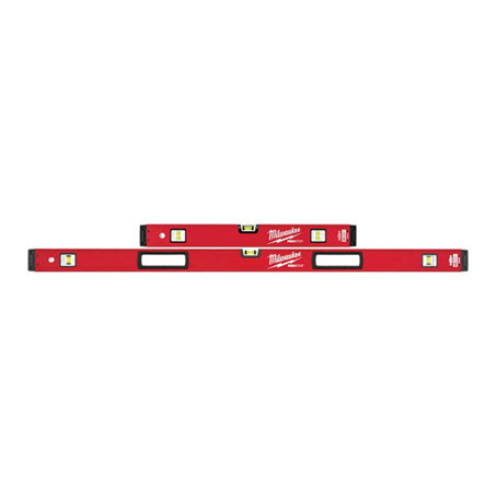 New Milwaukee 600Mm/1200Mm (24In/48In) Redstick Box Level Set - MLBXS48