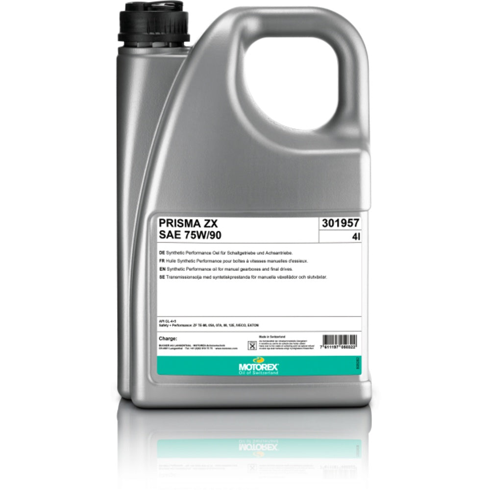 New MOTOREX Prisma ZX 75W90 - 4 Litre - Same as MPSF75/904 MPZX75/904 | Australian Moto Spares