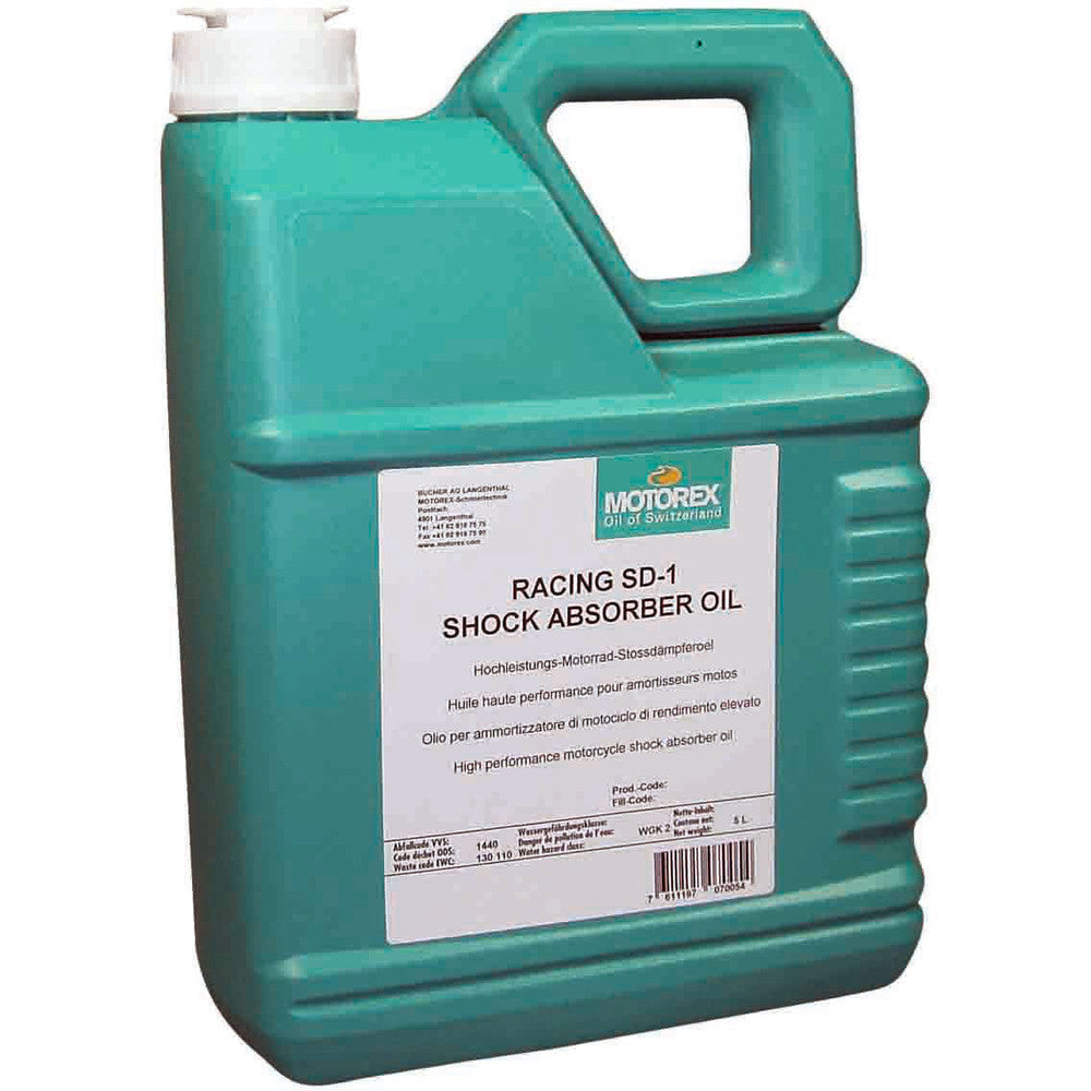 New MOTOREX Shock Fluid Racing SD-1 - 5 Litre For YAMAHA IT425 MRSD-1 | Australian Moto Spares