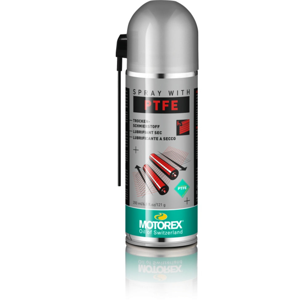 New MOTOREX Lubricant Teflon (PTFE) Spray - 200ml MST200 | Australian Moto Spares