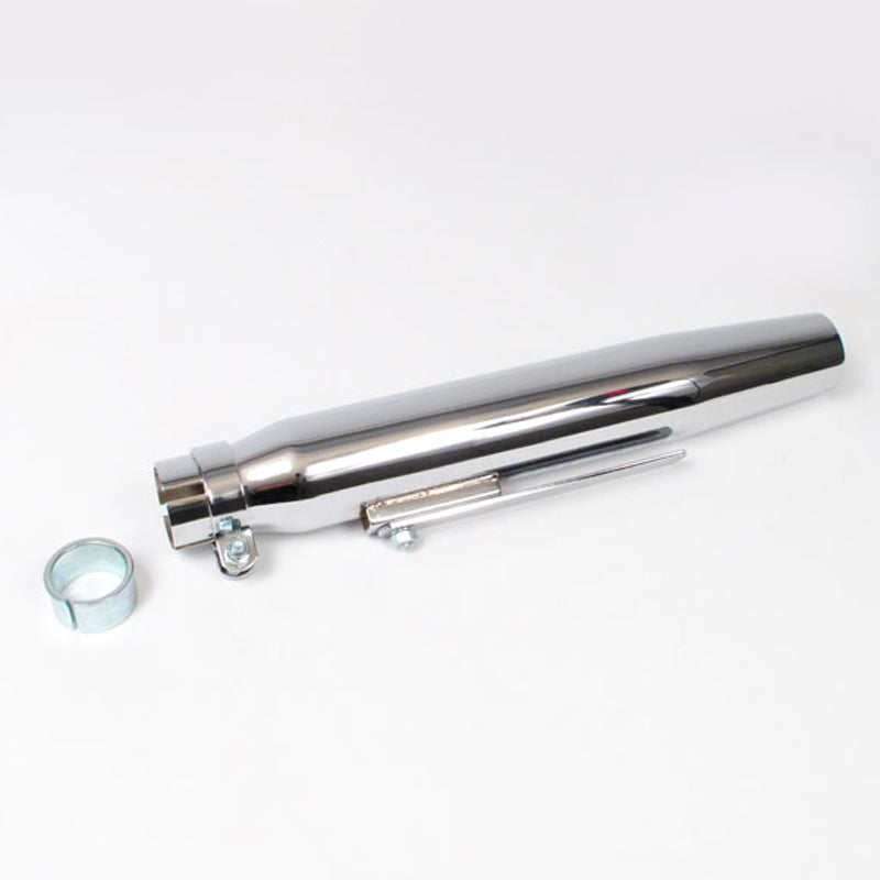 New WHITES Muffler HD - L 407mm OD 64mm Muf ID 45mm Col 38.5mm #MUFHDGEN | Australian Moto Spares