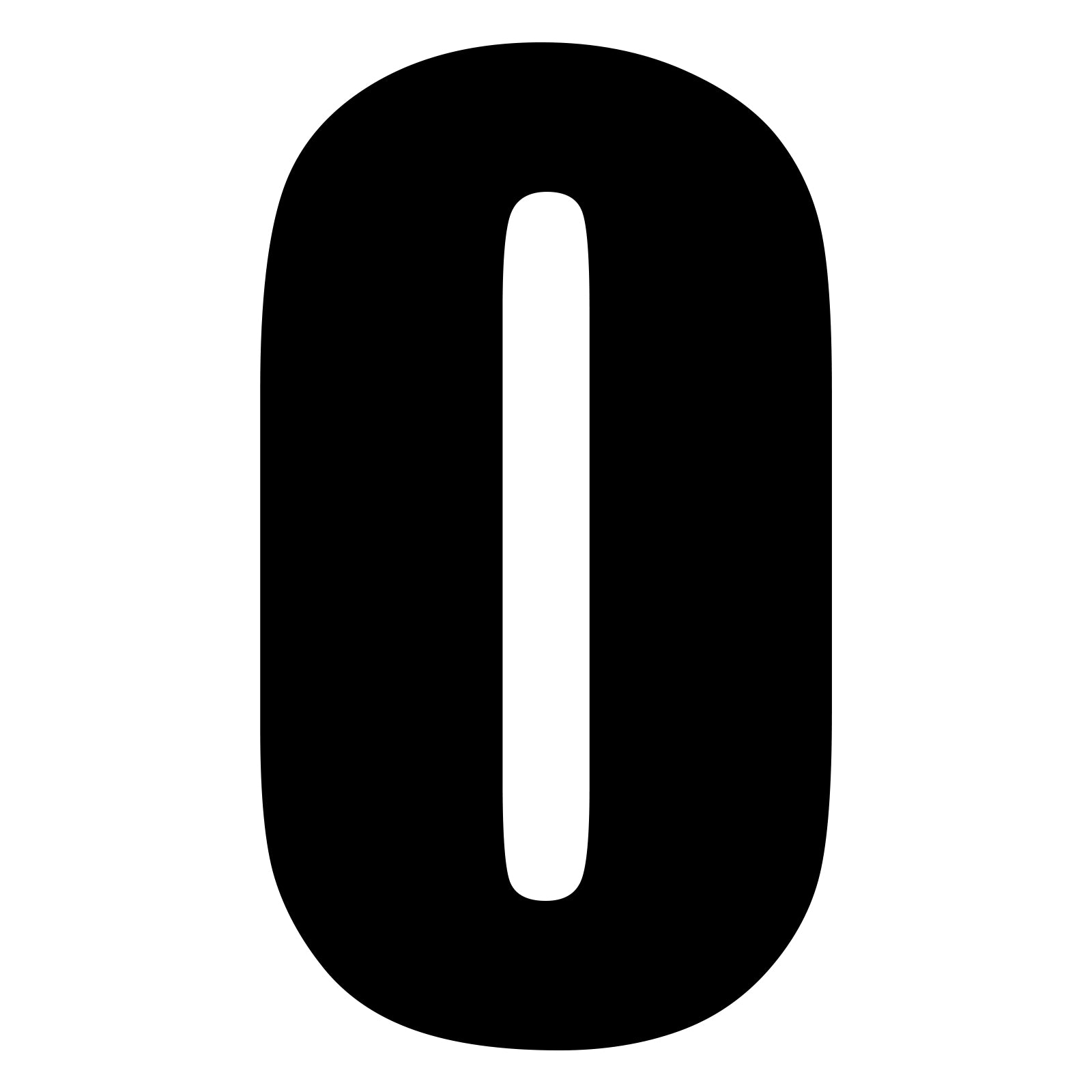 New WHITES Race Number - Black Sticker #0 (10 Pack) #NU6B0 | Australian Moto Spares