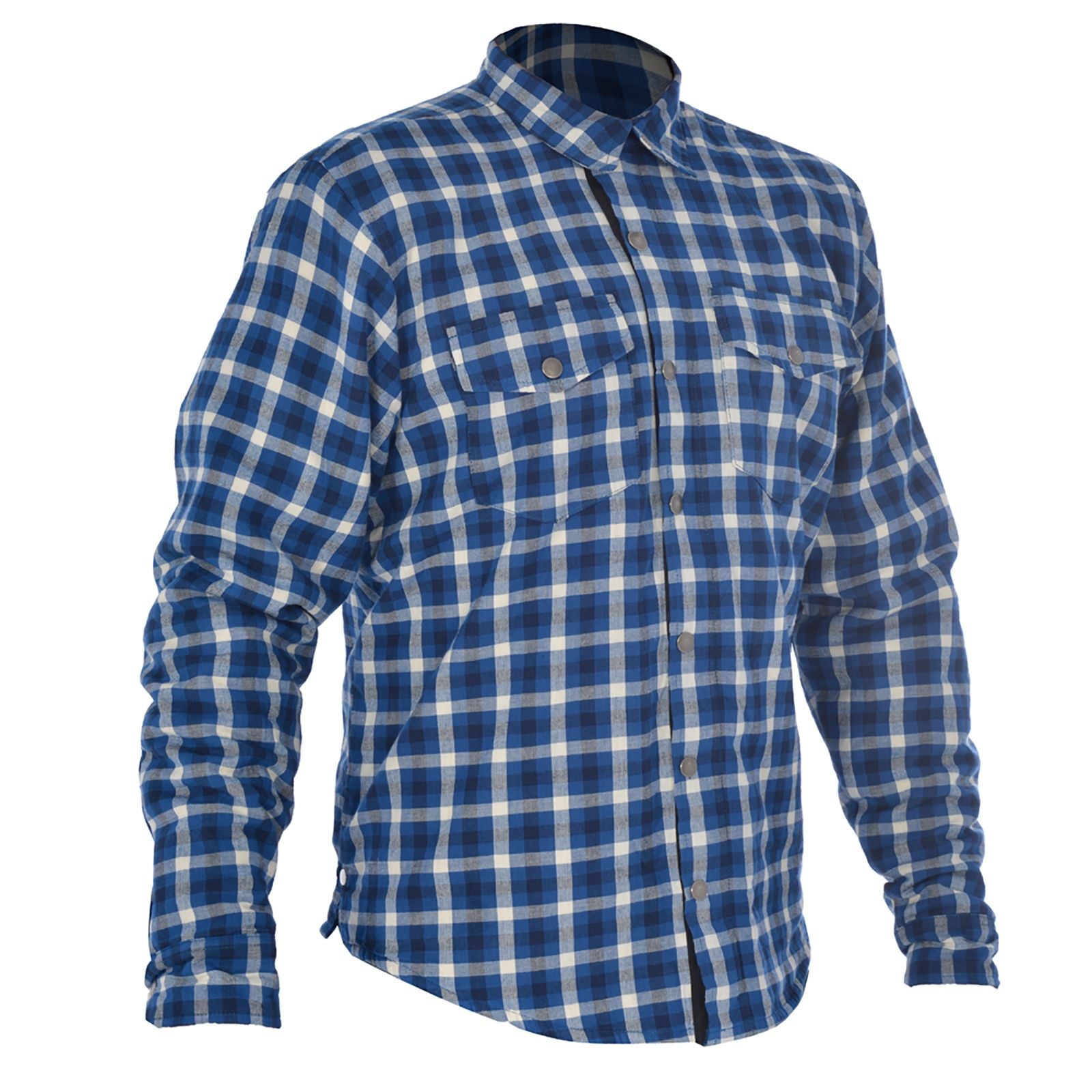 New OXFORD KICKBACK SHIRT CHECK BLU/WHT MED #OXAS17BWM