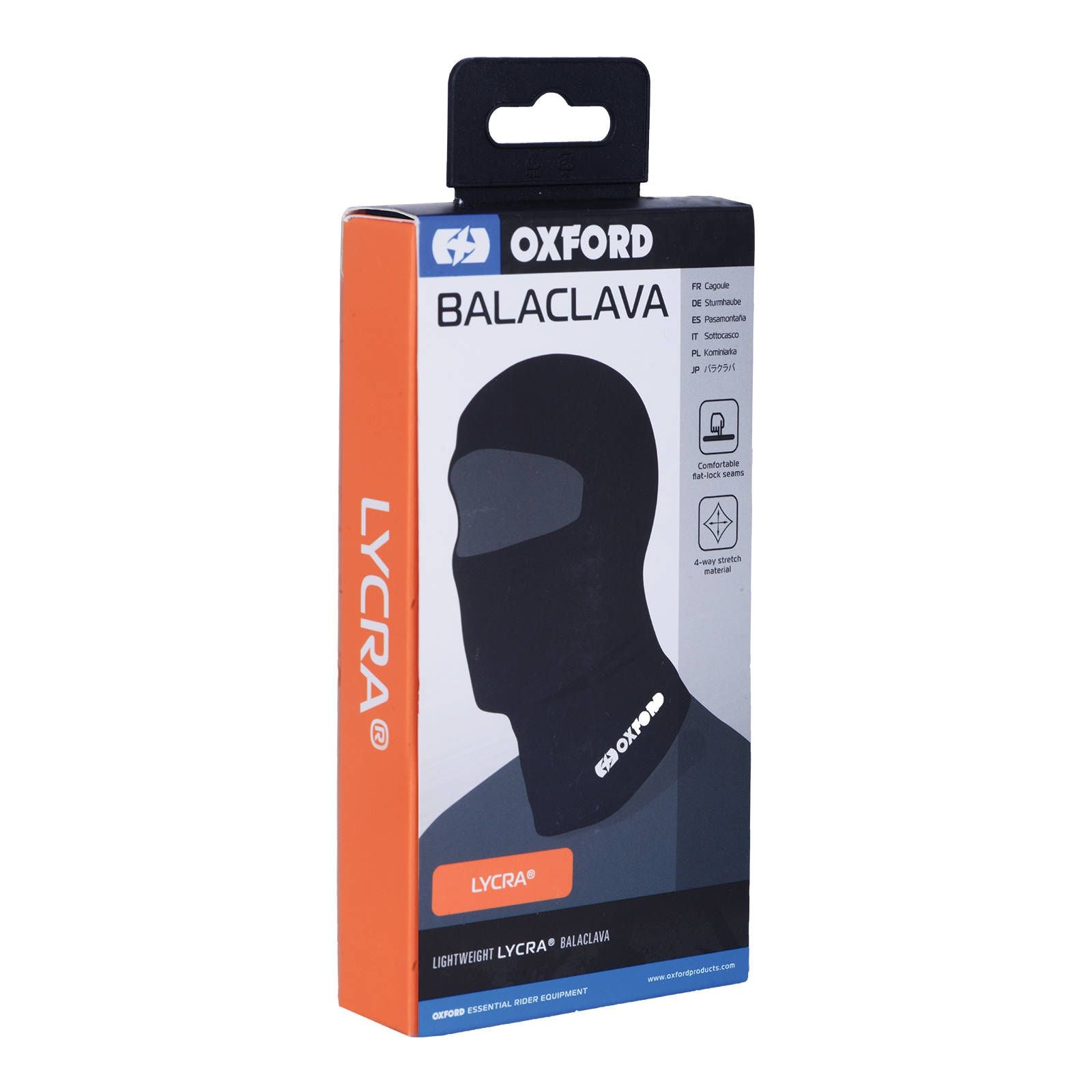 New OXFORD Balaclava - Lycra Black One Size #OXCA005