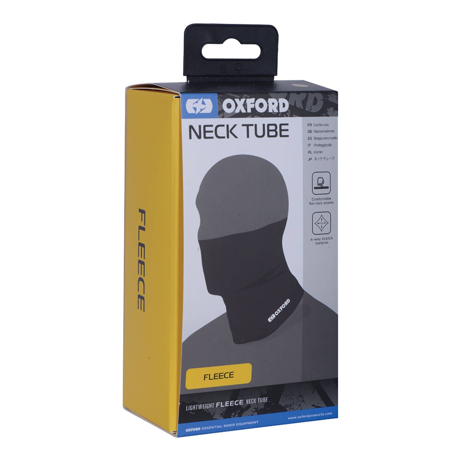New OXFORD Neck Tube Fleece Black #OXCA120