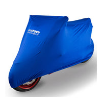 New OXFORD Protex Stretch Motorcycle Covers Indoor Large - Blue #OXCV180 | Australian Moto Spares