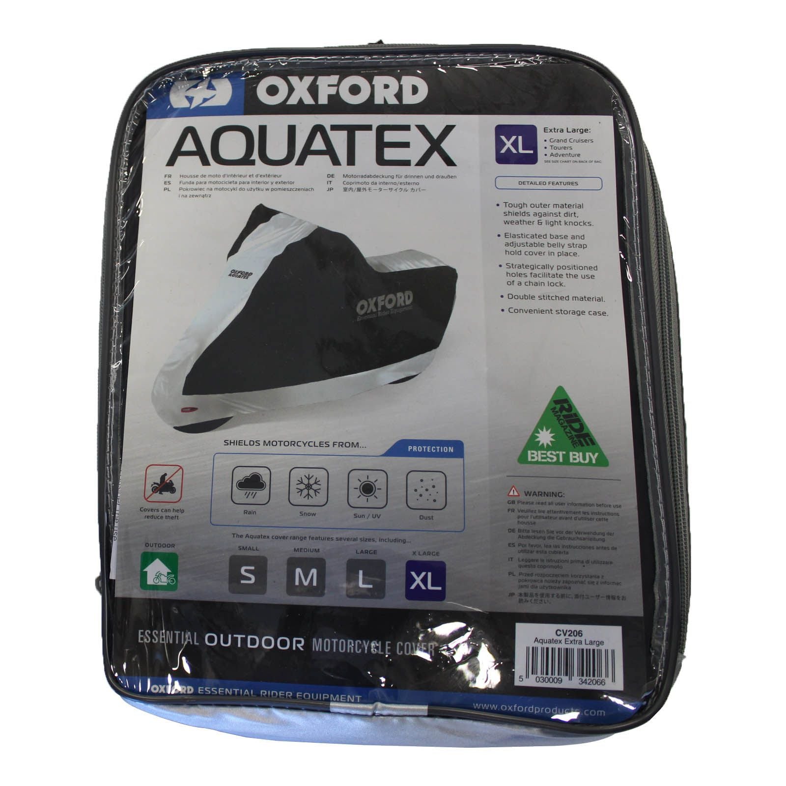 New OXFORD Motorcycle Cover Aquatex - XL #OXCV206