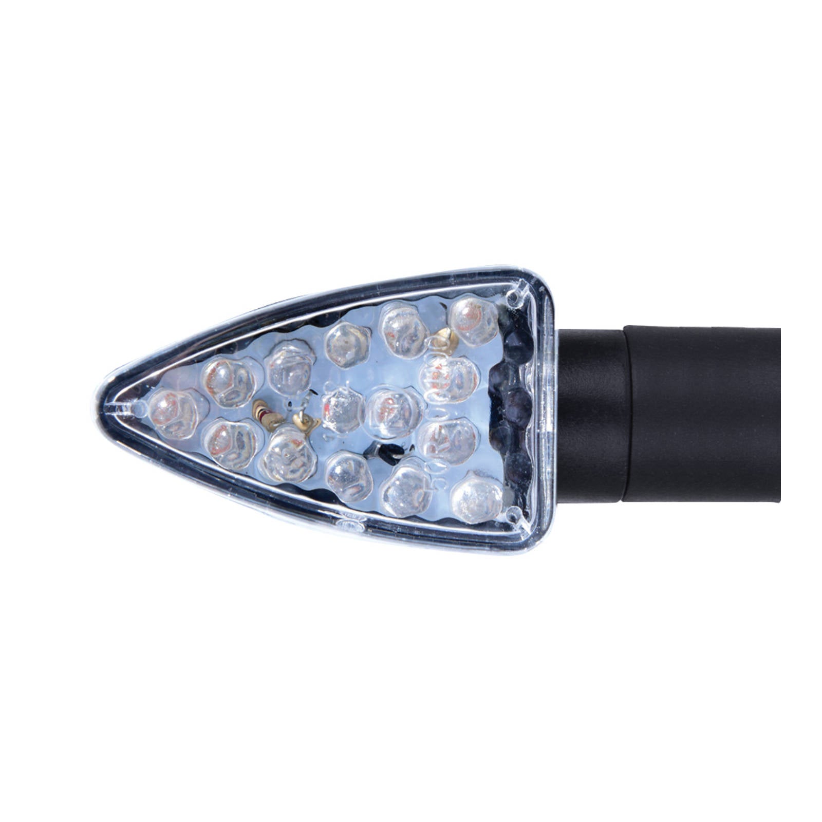 New OXFORD Arrow Indicator - Black Long Stem Clear Lens #OXEL339 | Australian Moto Spares