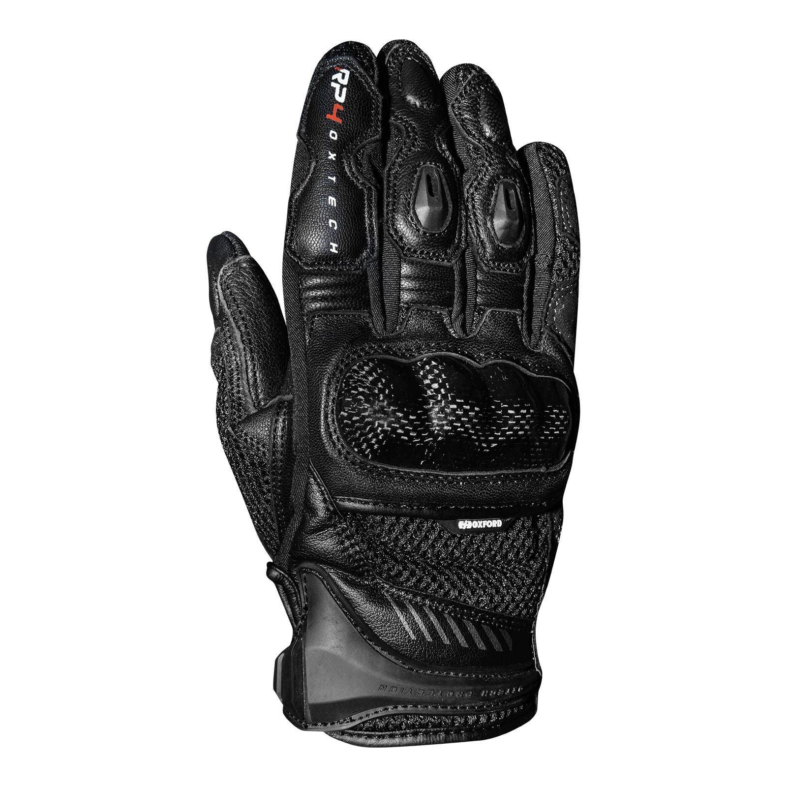 New OXFORD RP-4 Short Leather Sport Glove - Black (L) #OXGM173101L