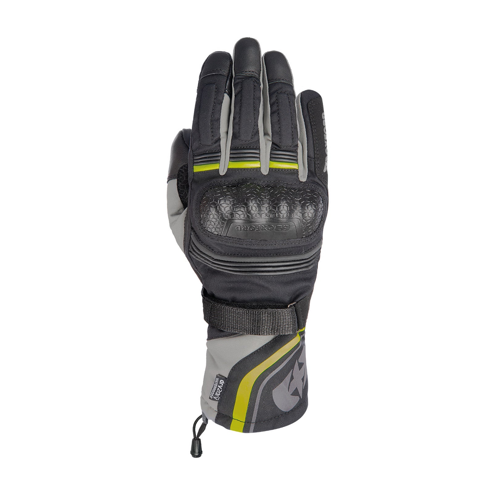 New OXFORD Montreal 4.0 Dry2Dry Gloves - Black / Grey / Fluro (S) #OXGM201105S | Australian Moto Spares