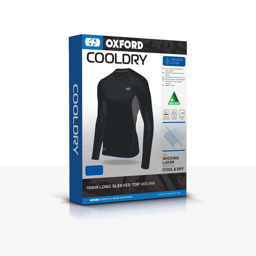 New OXFORD COOL DRY WICKING LAYER LS TOP XS OXLA700