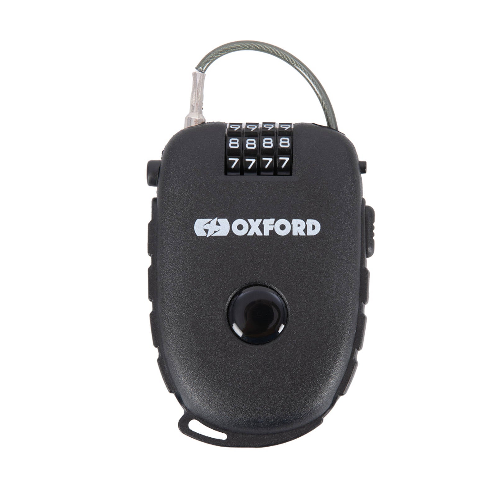 New OXFORD Retractable Combination Cable Lock 75Cm Black #OXLK100