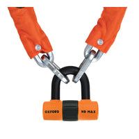 New OXFORD Heavy Duty Chain Lock 1.5Mtr Orange #OXLK145 | Australian Moto Spares