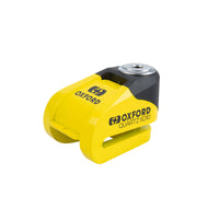 New OXFORD Quartz XD10 Disc Lock - Yellow / Black #OXLK209 | Australian Moto Spares