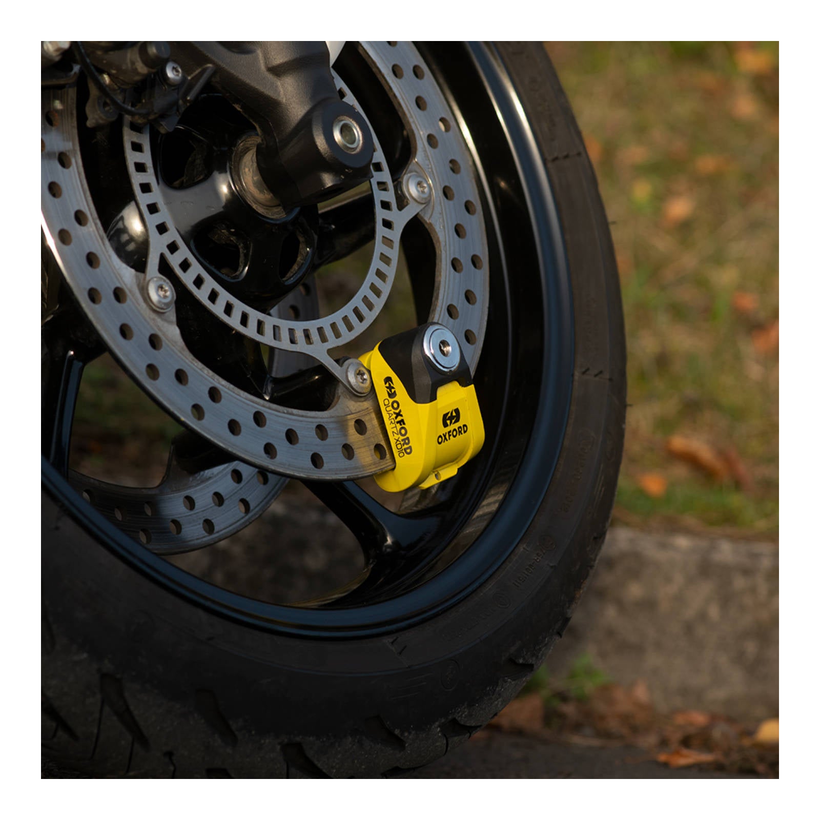 New OXFORD Quartz XD10 Disc Lock - Yellow / Black #OXLK209