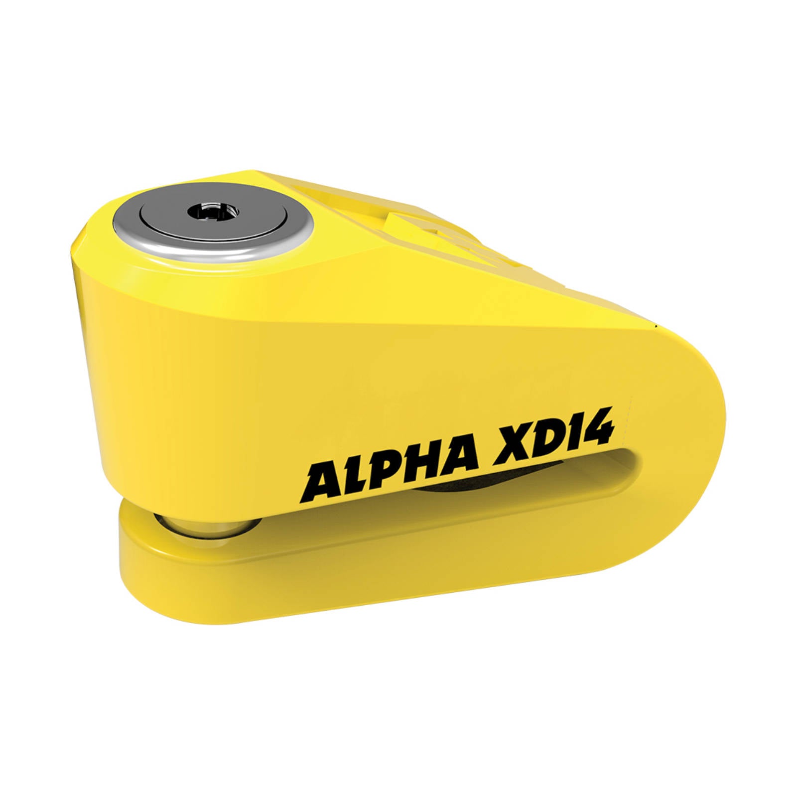 New OXFORD Alpha XD14 Stainless Disc Lock (14mm Pin) - Yellow #OXLK276 | Australian Moto Spares